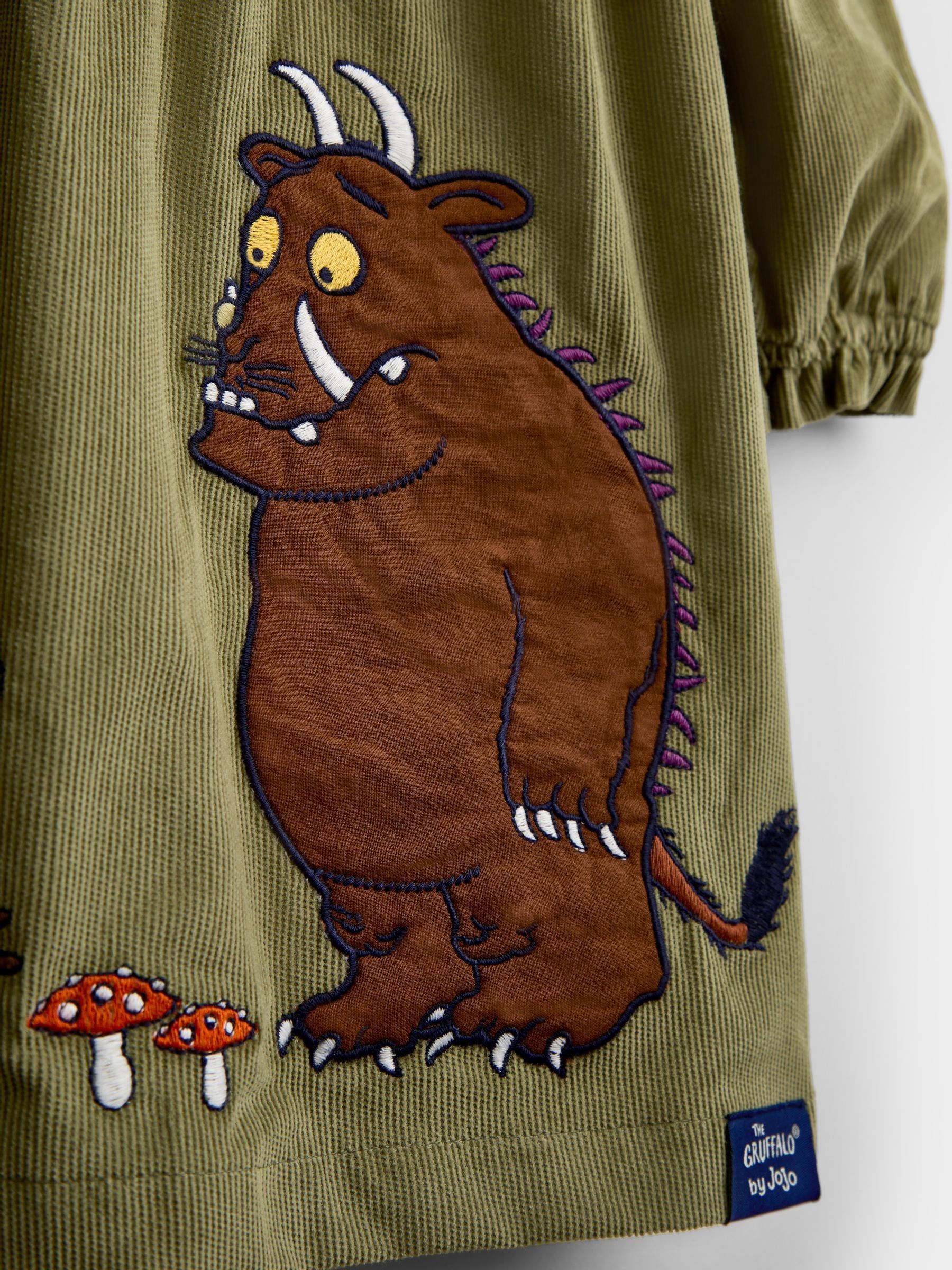 Khaki Green The Gruffalo Appliqué Collar Dress - Image 3 of 4