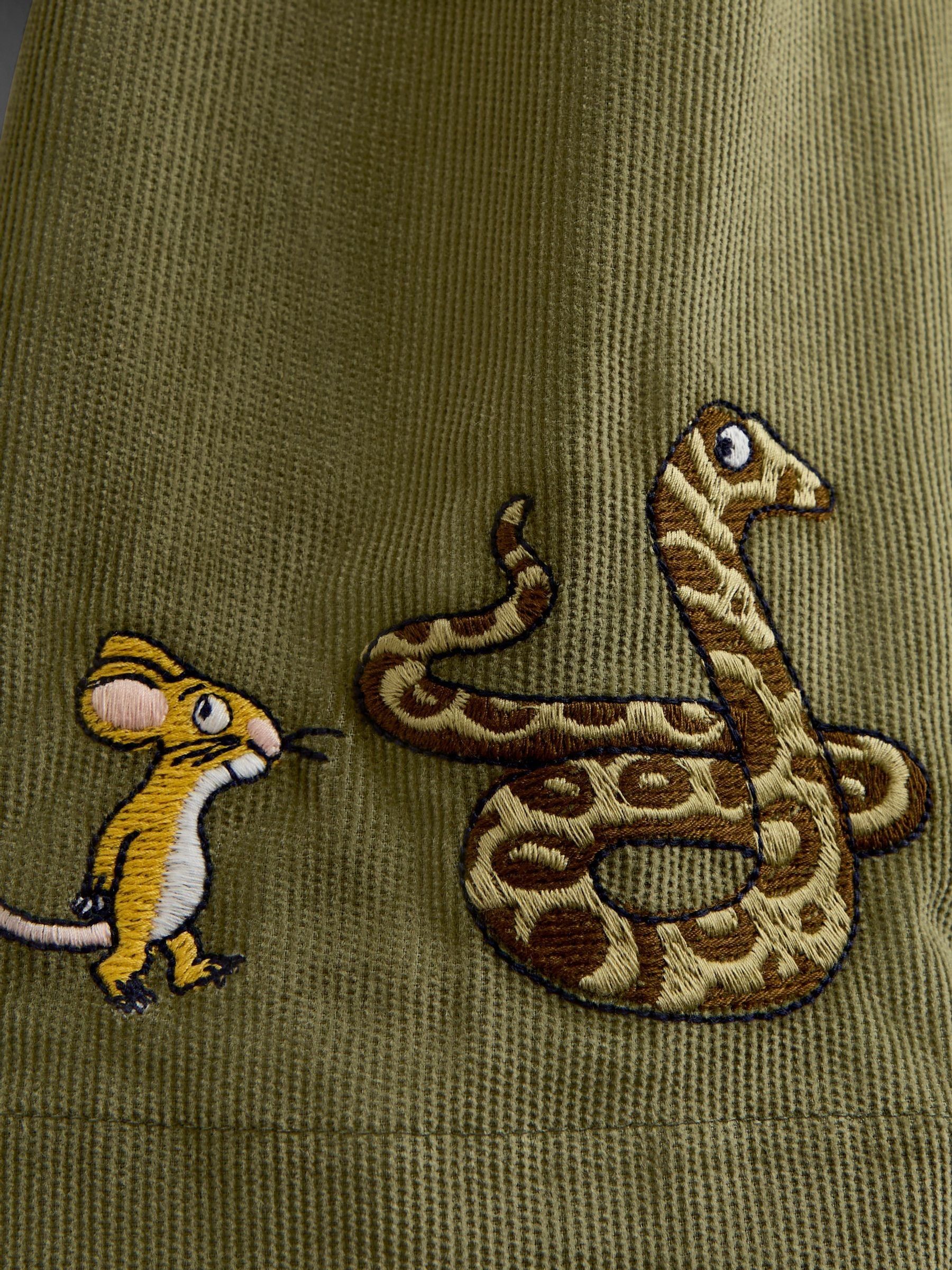 Khaki Green The Gruffalo Appliqué Collar Dress - Image 4 of 4