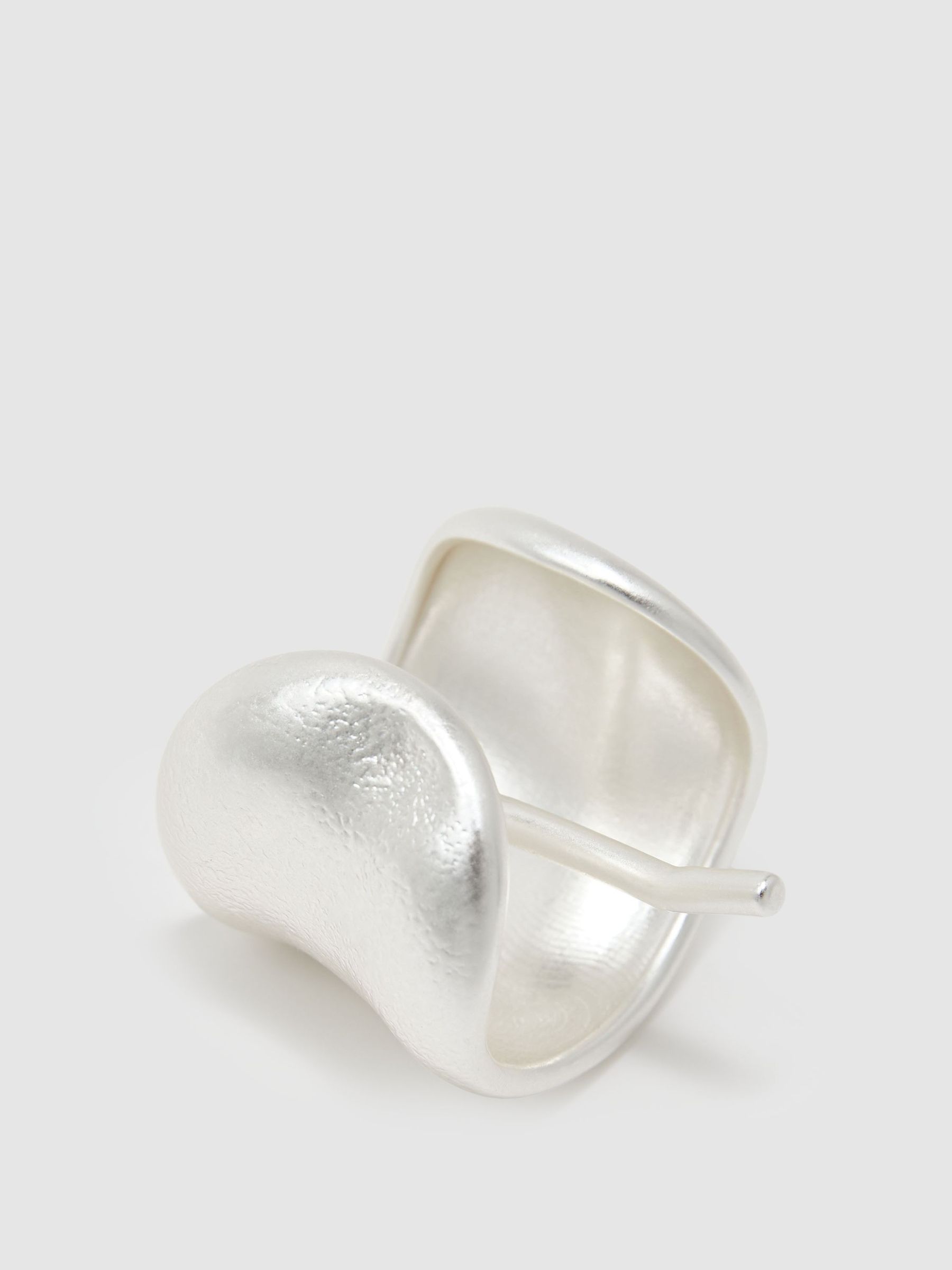 Sculpted Hair Cuff With Pin in Silver Tone - Image 3 of 3