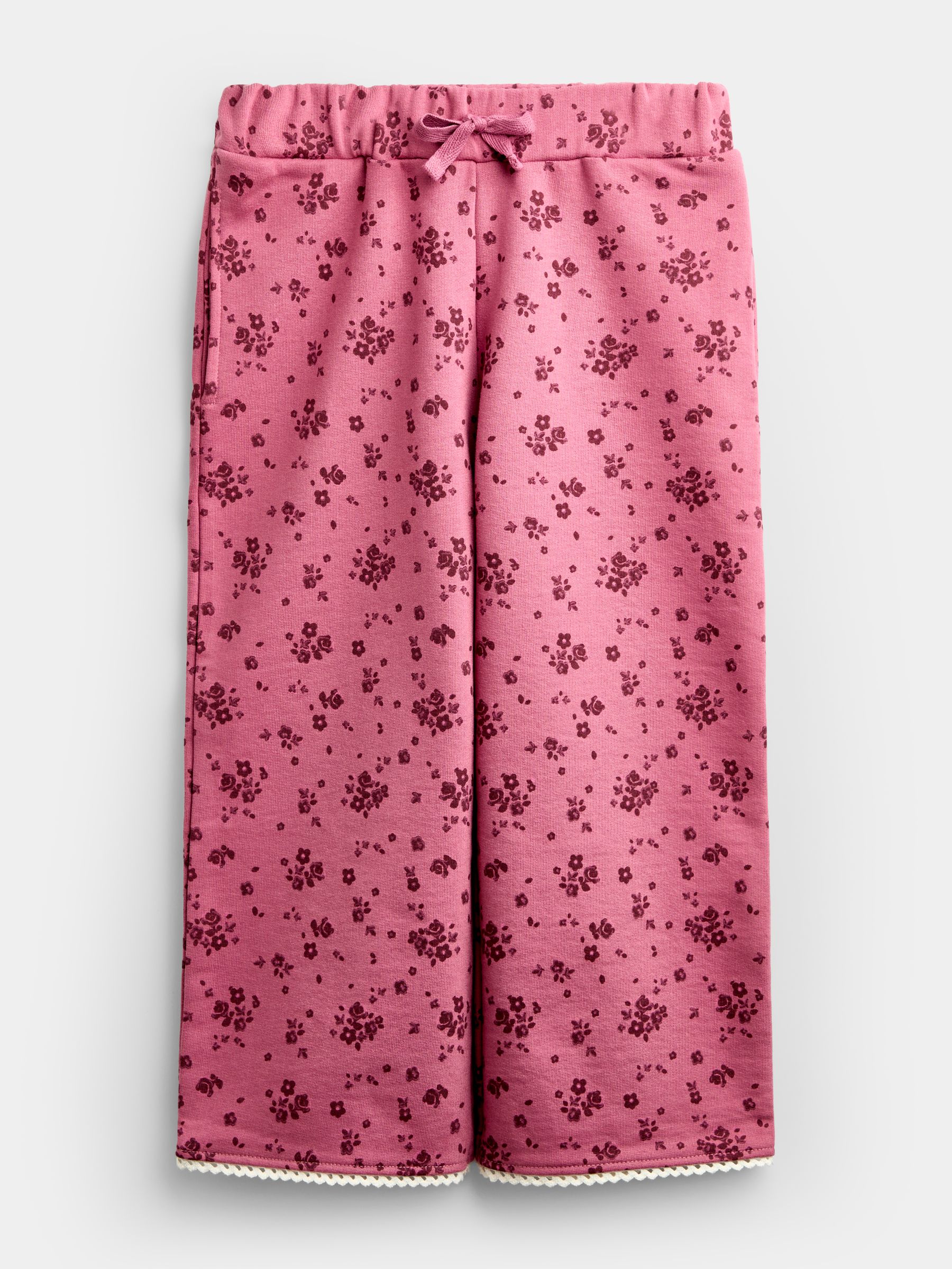Plum Purple Ditsy Floral Sweatshirt & Wide Leg Jogger Set - Image 4 of 6