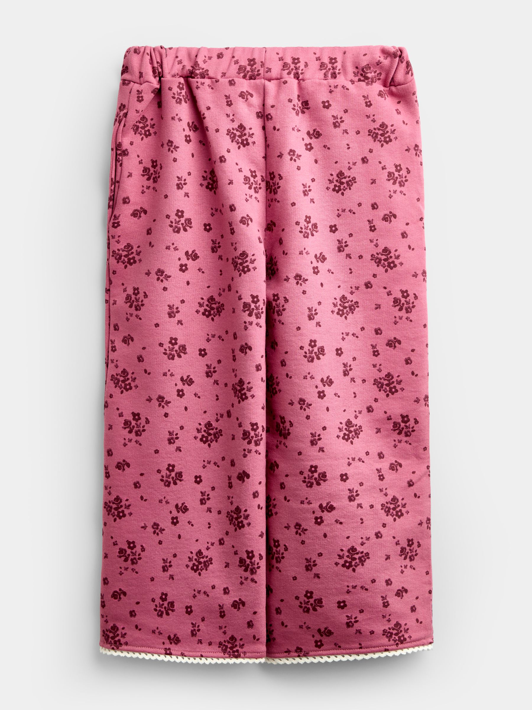Plum Purple Ditsy Floral Sweatshirt & Wide Leg Jogger Set - Image 5 of 6