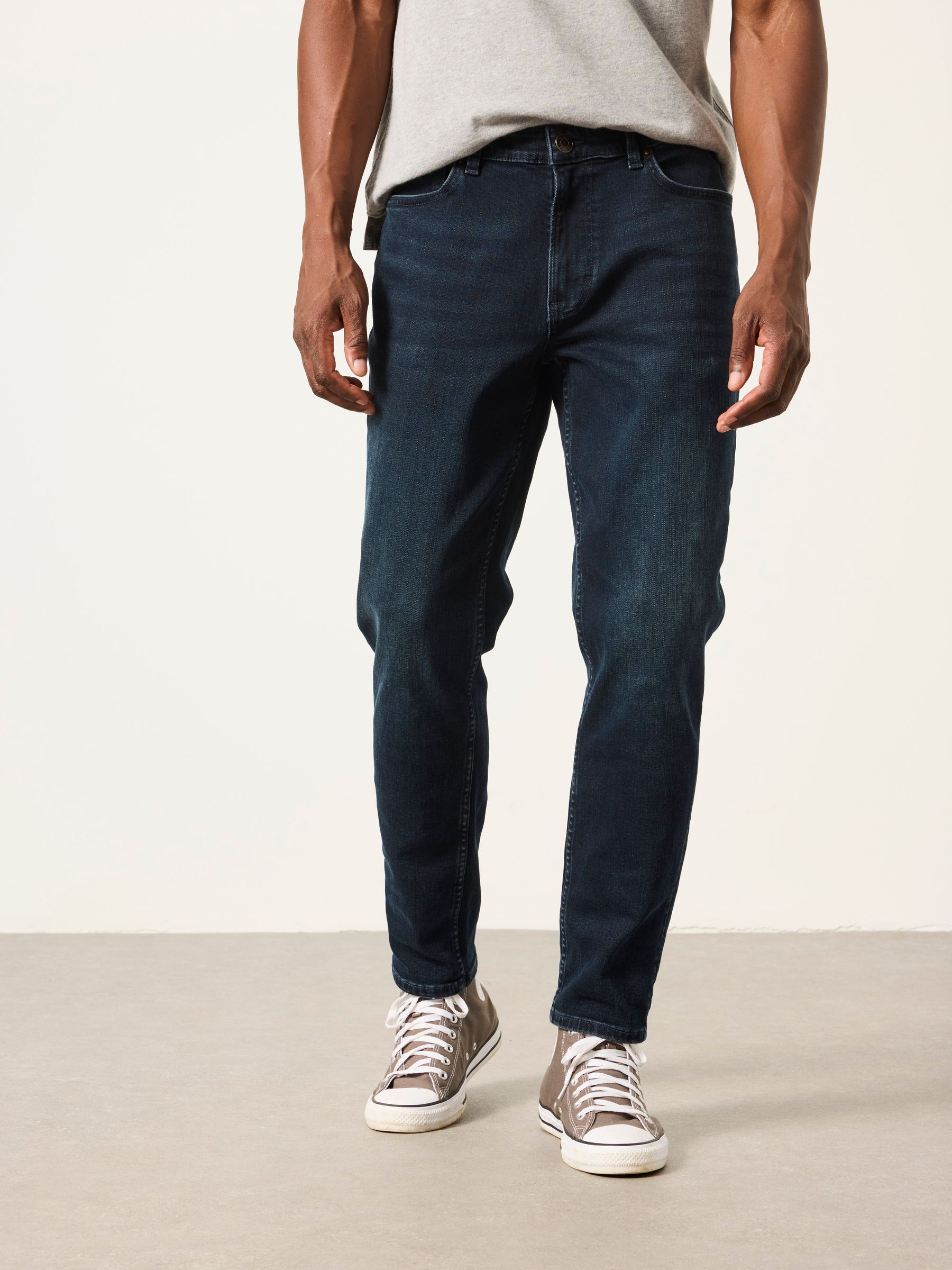 Denim Dark Blue Skinny Fit Jeans - Image 1 of 6 Denim Dark Blue Skinny Fit Jeans - Image 1 of 6