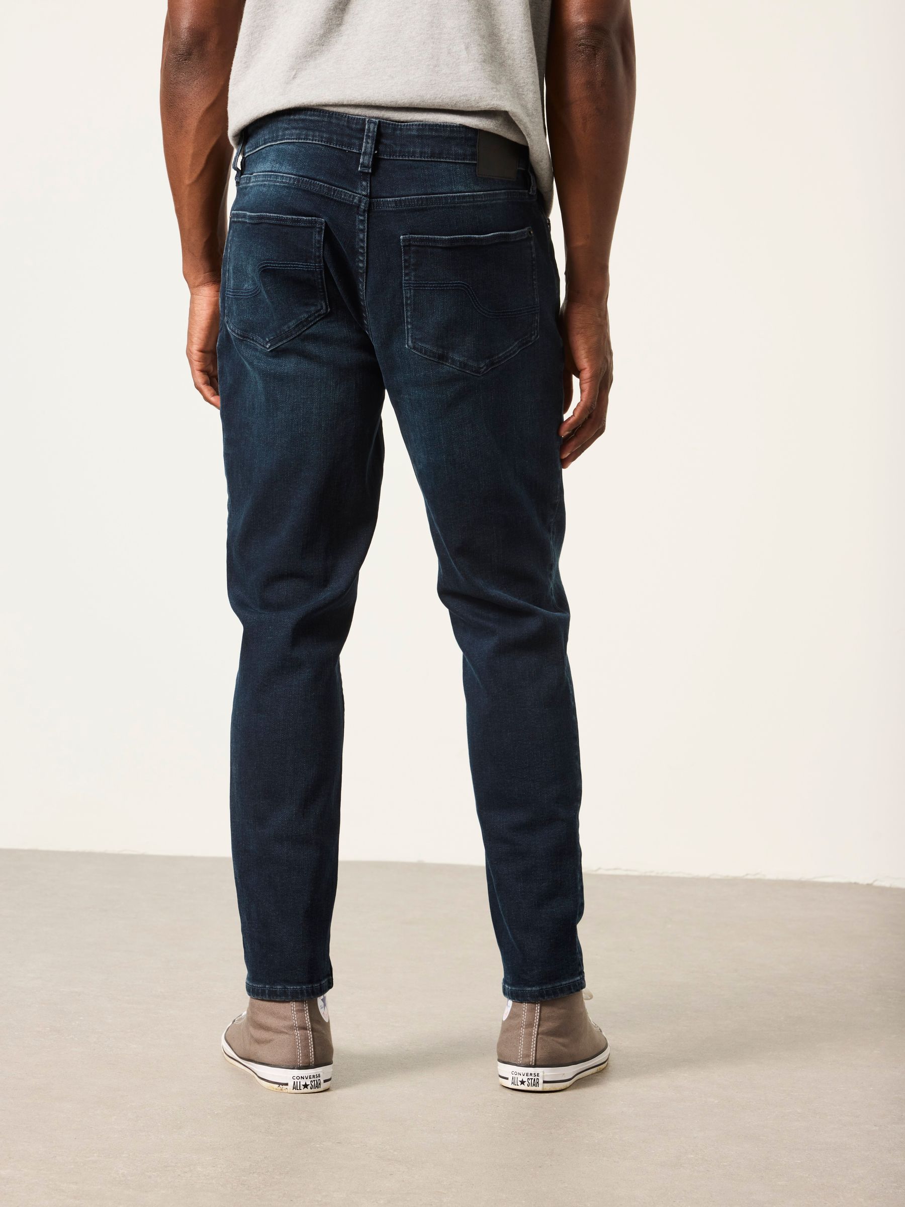 Denim Dark Blue Skinny Fit Jeans - Image 2 of 6 Denim Dark Blue Skinny Fit Jeans - Image 2 of 6