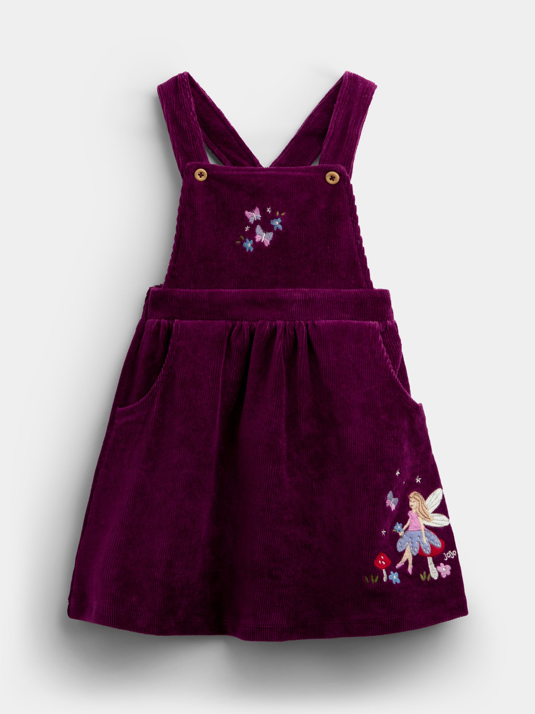 Purple Fairy Embroidered Velour Pinny Set - Image 2 of 7