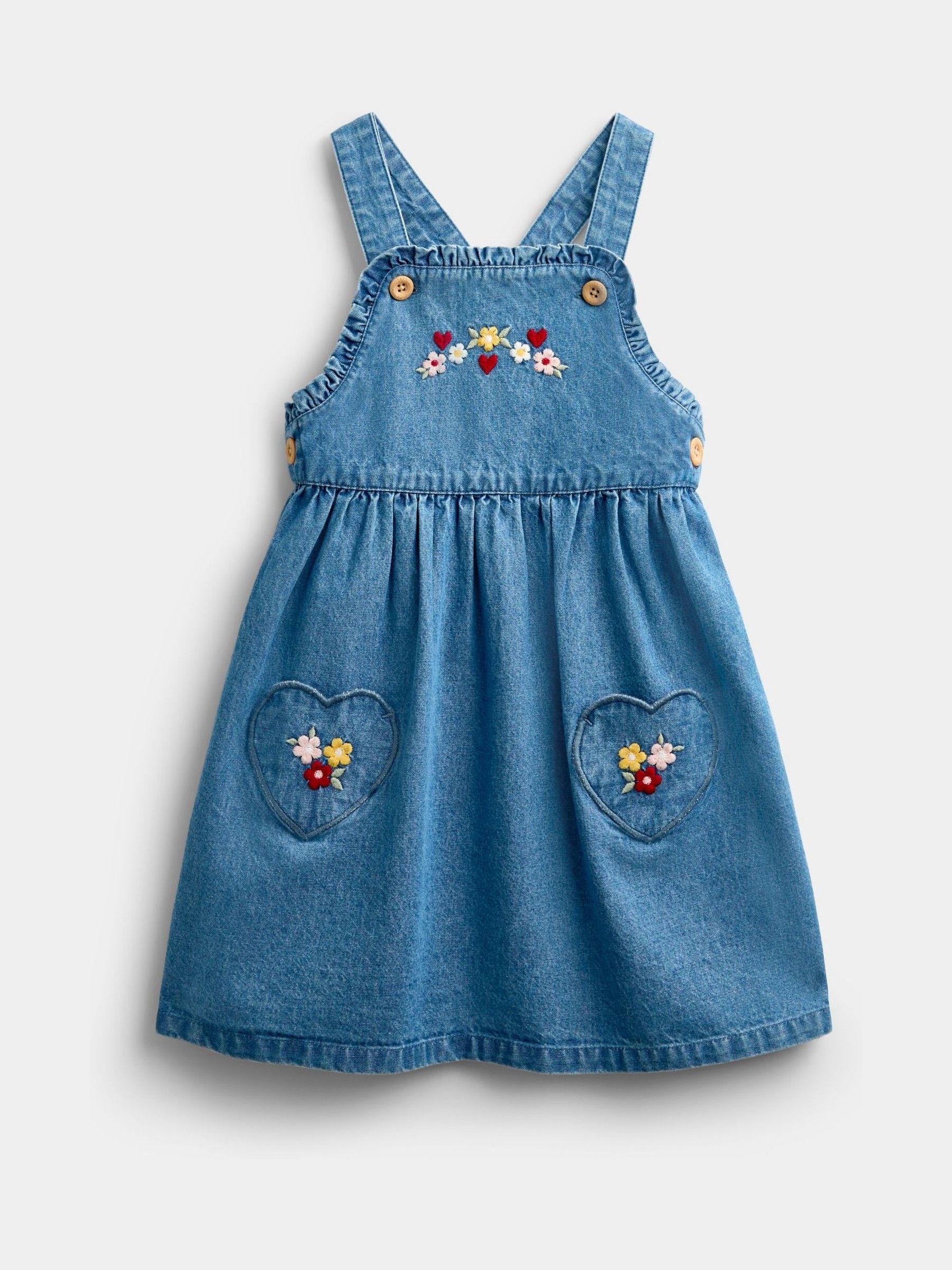 Chambray Blue Shirt & Heart Pocket Dress Set - Image 4 of 8