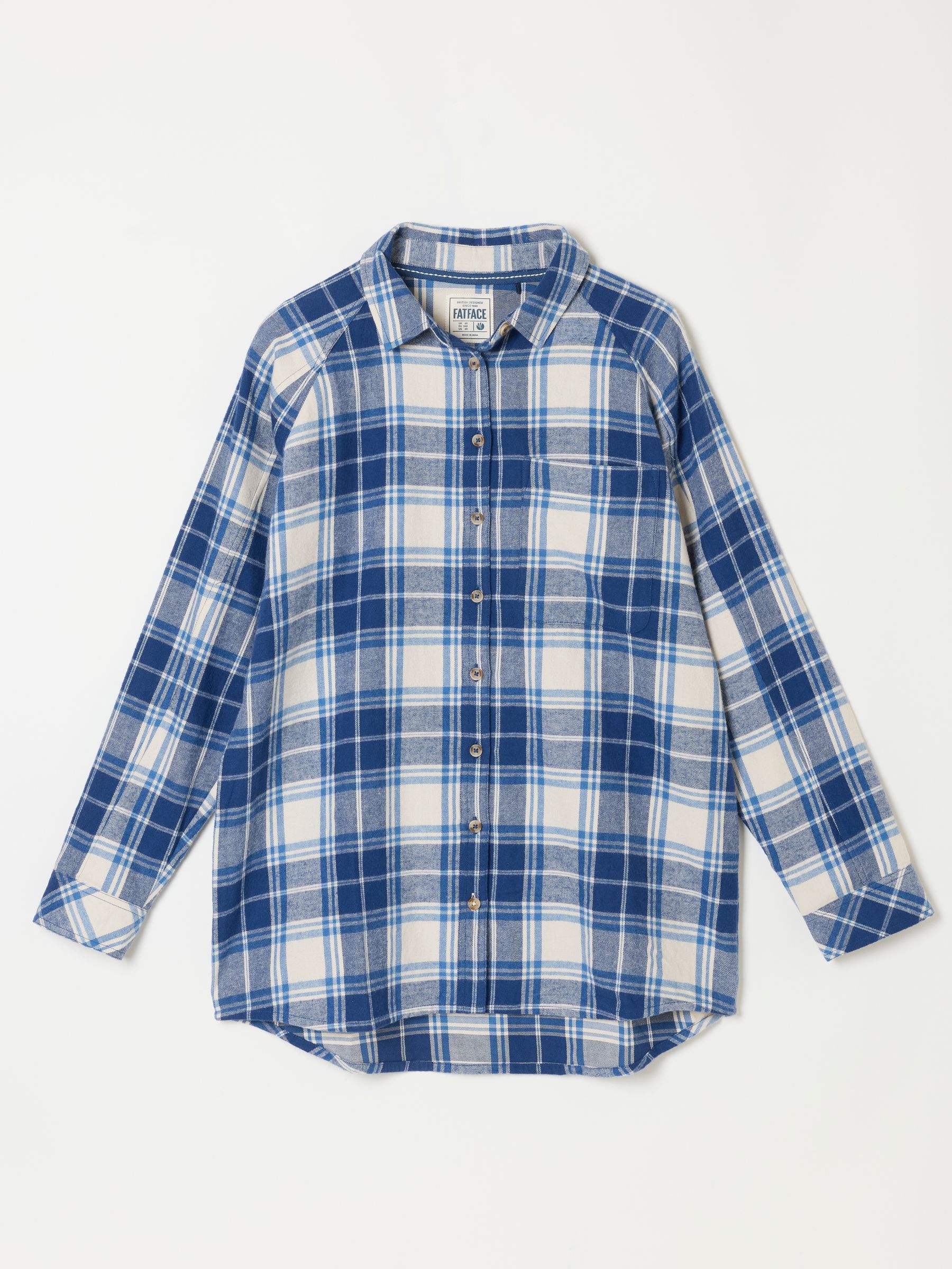Bessie Blue Petite Check Shirt - Image 5 of 5