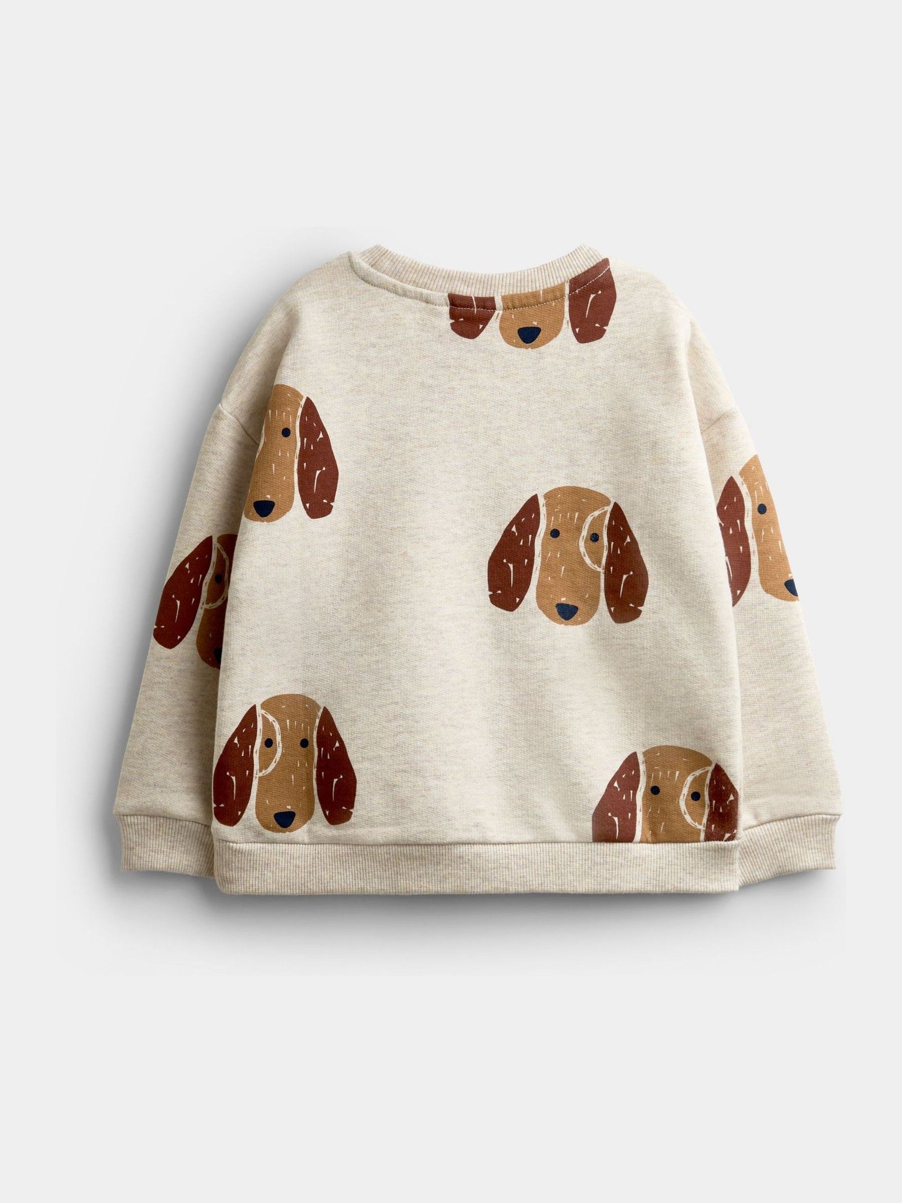 Brown Dog Print Sweatshirt & Cargo Jogger Set - Image 3 of 7