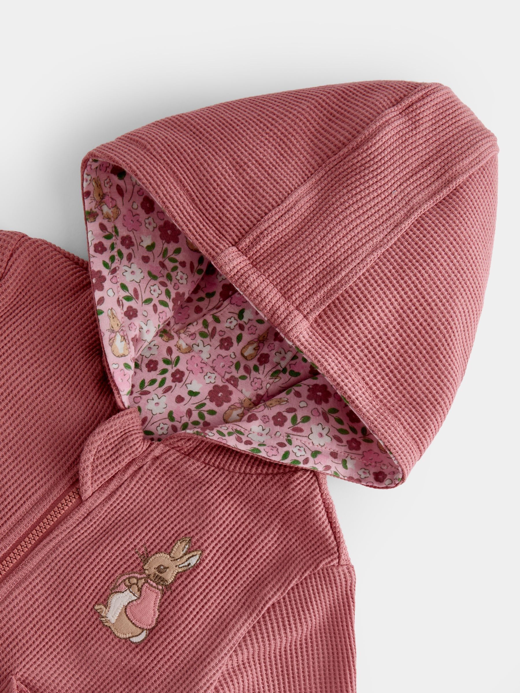 Pink Peter Rabbit Flopsy Reversible Hoodie, Joggers & Bodysuit Set - Image 11 of 14