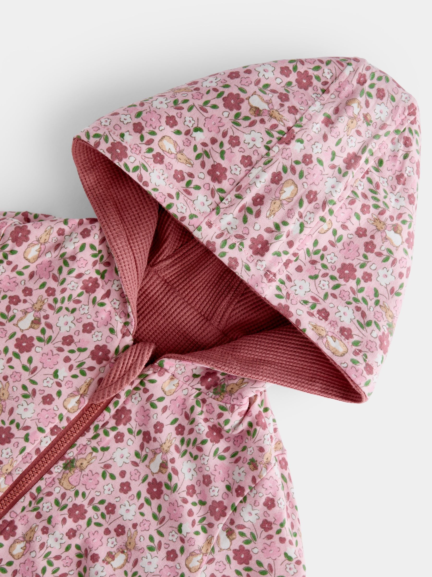 Pink Peter Rabbit Flopsy Reversible Hoodie, Joggers & Bodysuit Set - Image 12 of 14