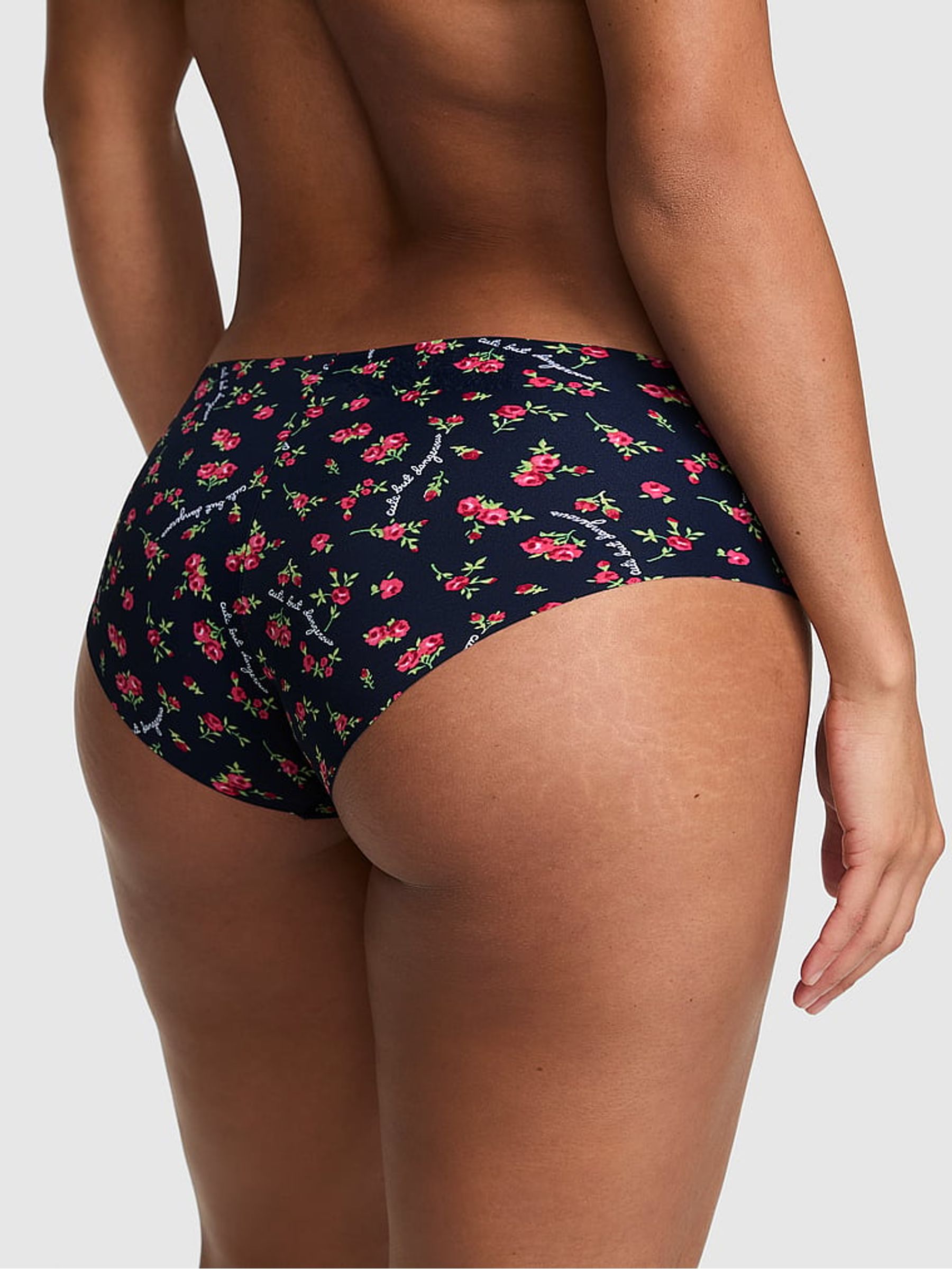 Noir Navy Blue Cute But Dangerous Print Hipster No Show Knickers - Image 2 of 2 Noir Navy Blue Cute But Dangerous Print Hipster No Show Knickers - Image 2 of 2