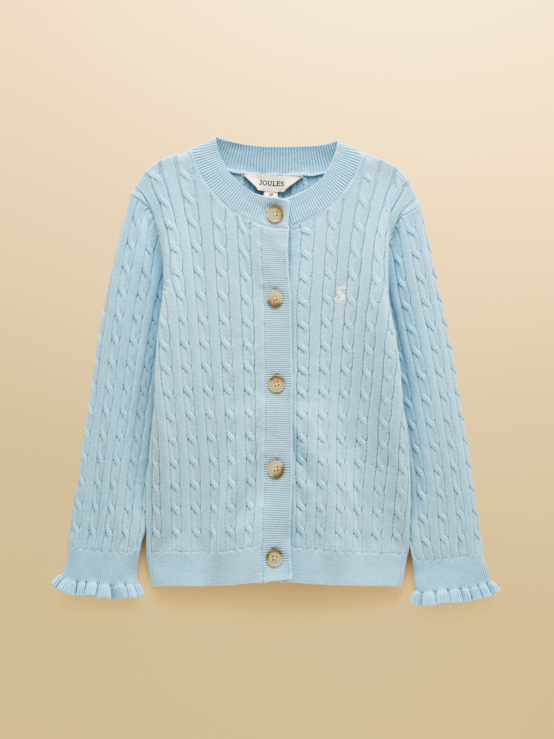 Girls' Mallory Blue Cable Cardigan - Image 1 of 4