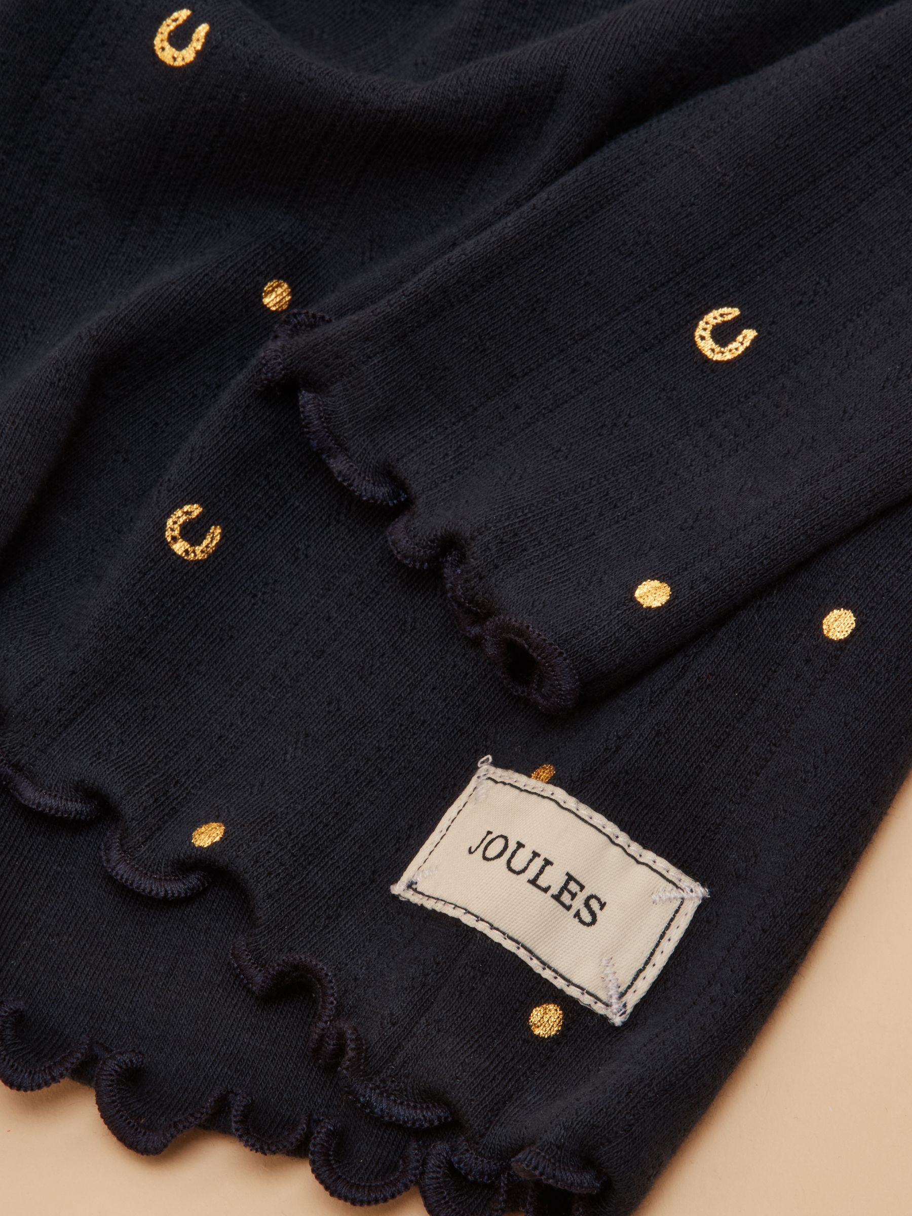 Girls' Odelia Navy Long Sleeve Pointelle Top - Image 3 of 4