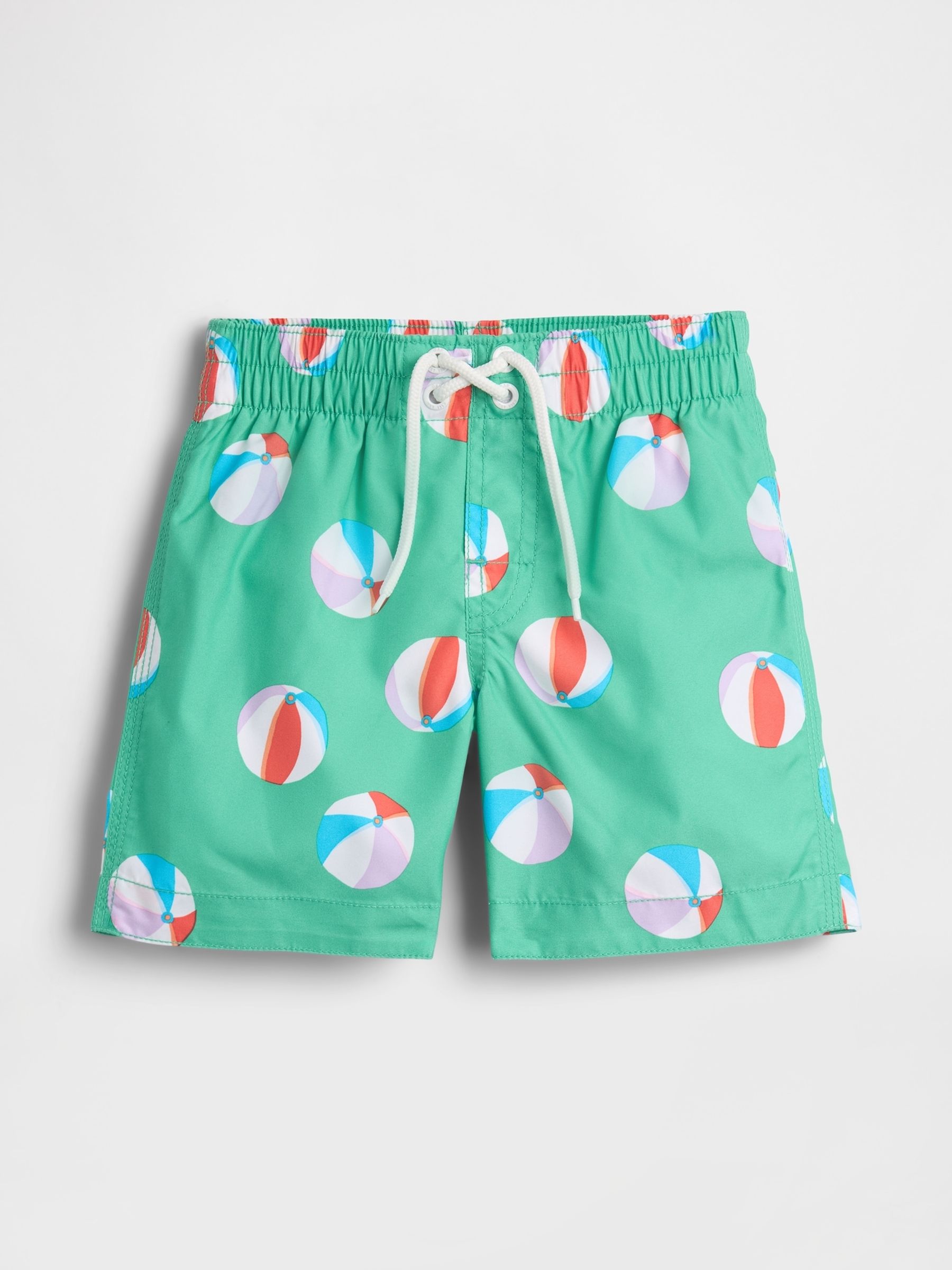 Green Print Swim Trunks (6mths-5yrs) - Image 1 of 3