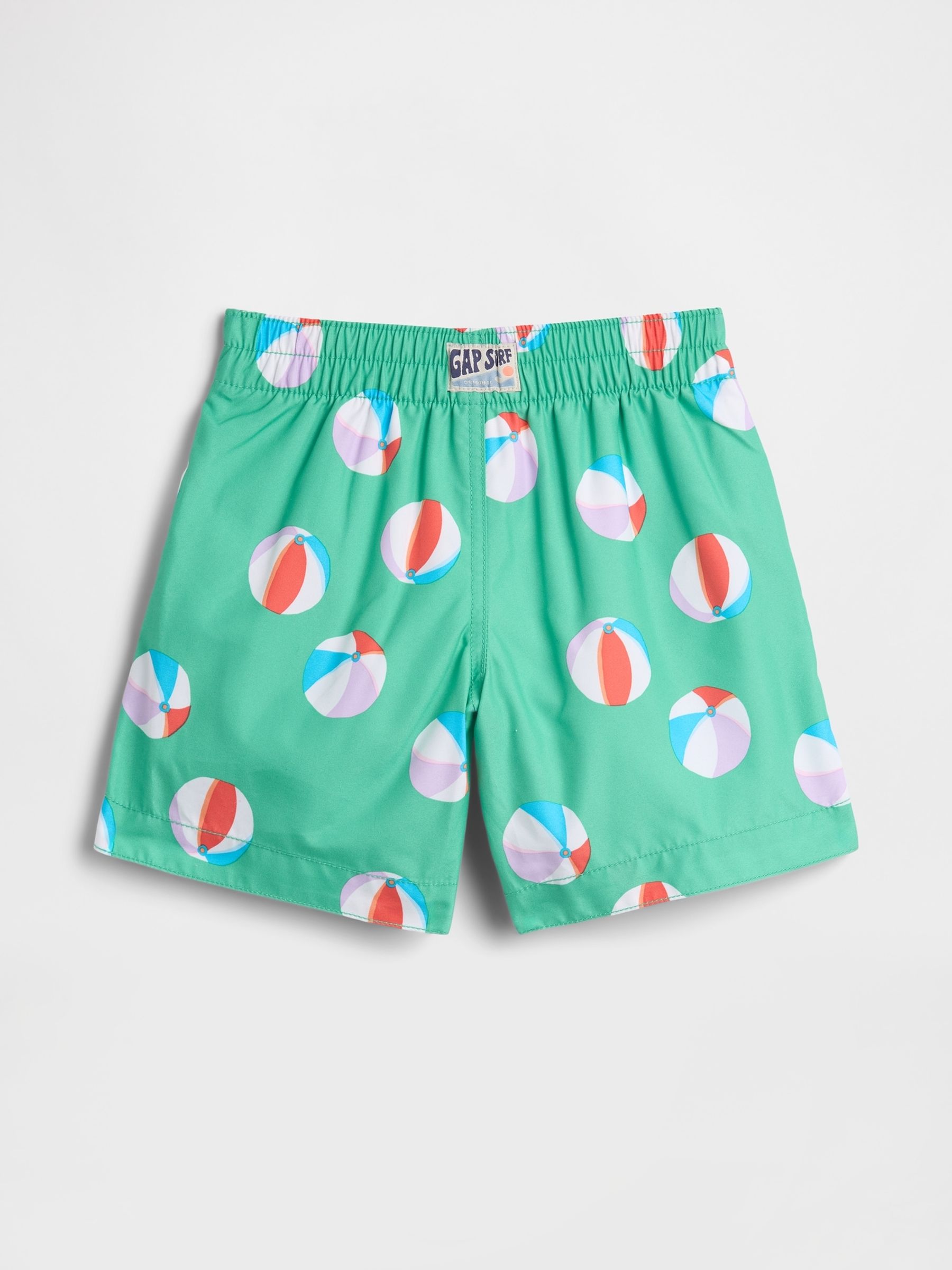 Green Print Swim Trunks (6mths-5yrs) - Image 2 of 3