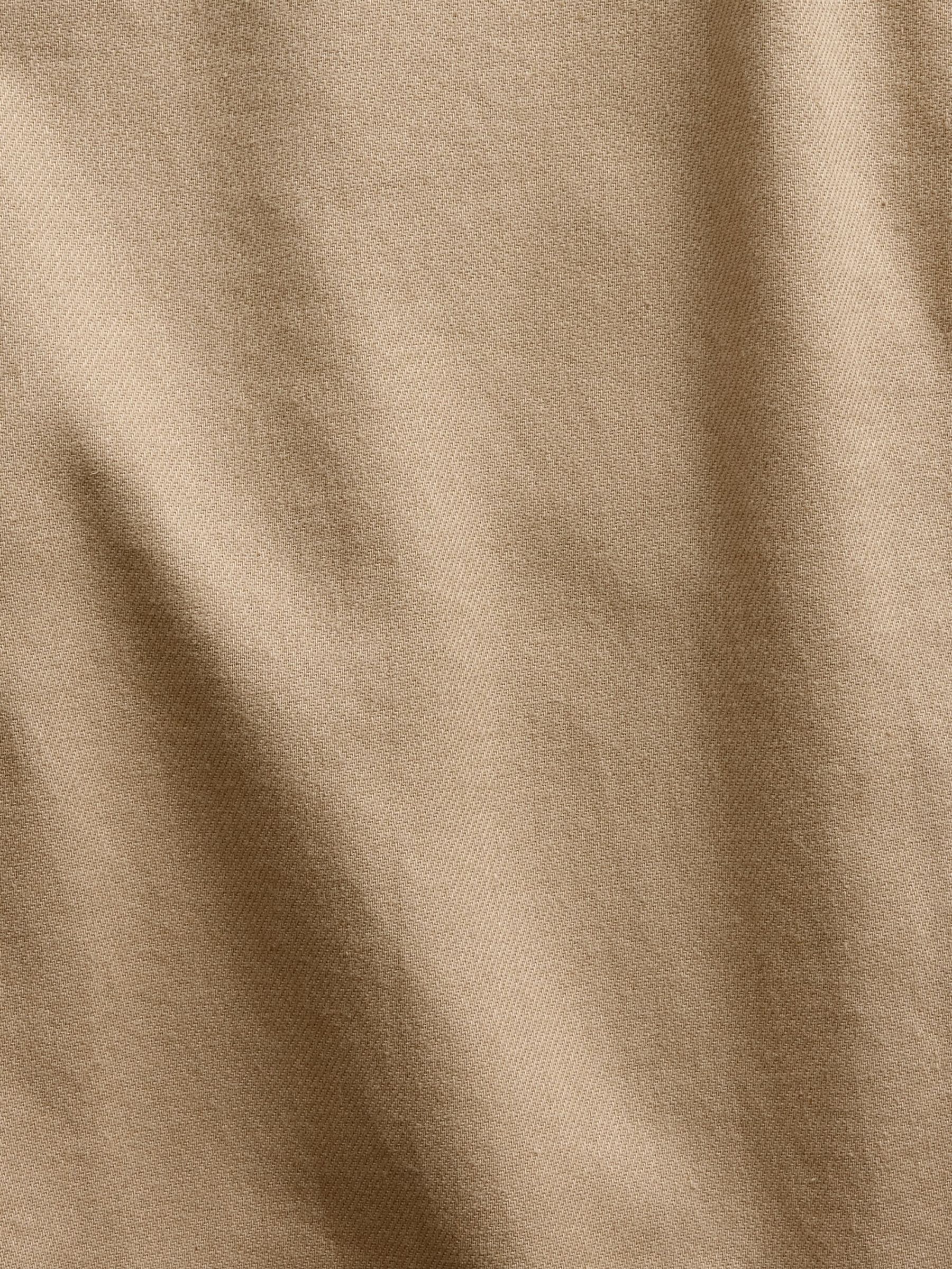 Beige Linen-Cotton Relaxed Straight Trousers - Image 6 of 6