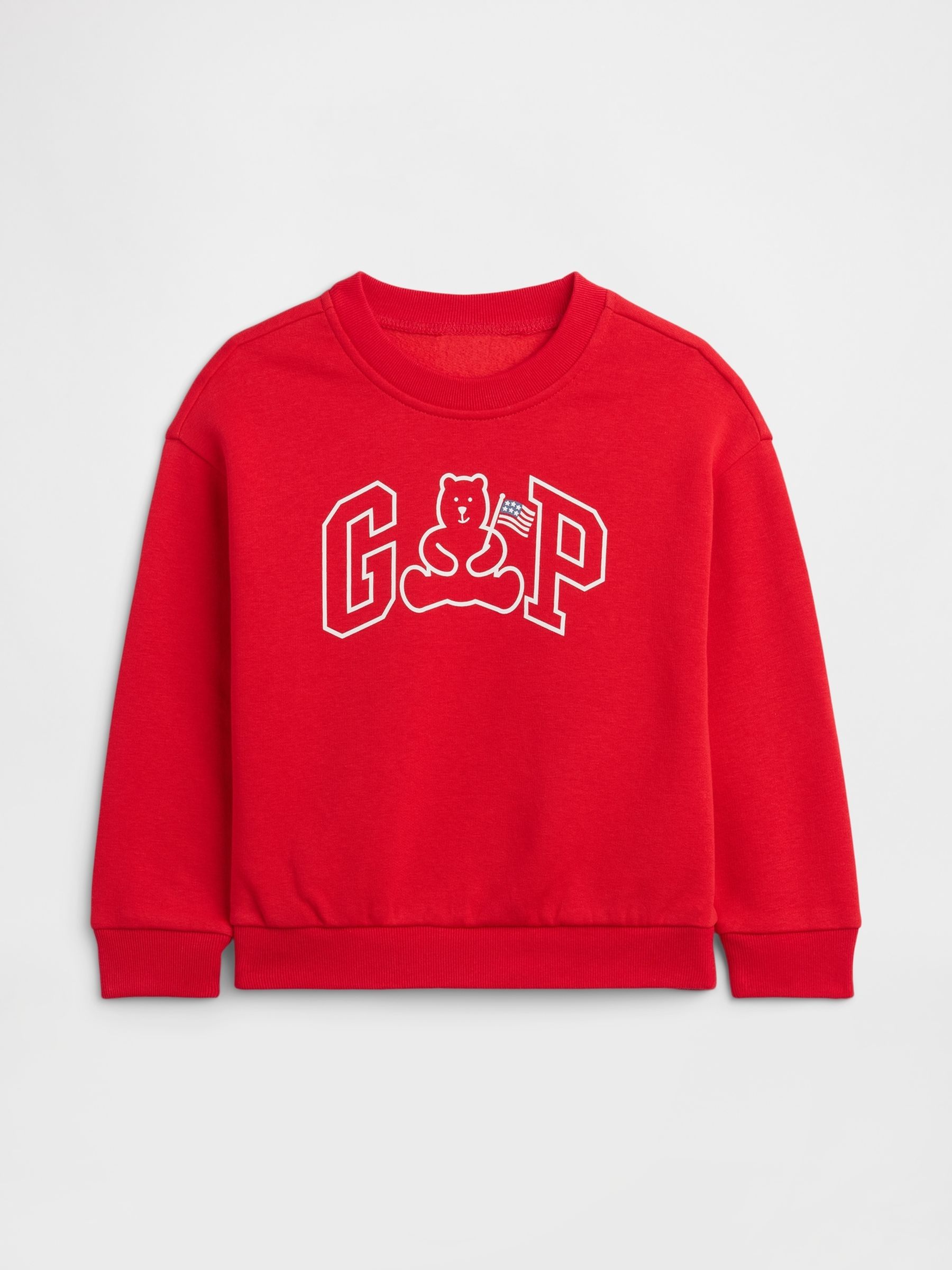 Red Logo Relaxed Crew Neck Sweatshirt (6mths-5yrs) - Image 1 of 3