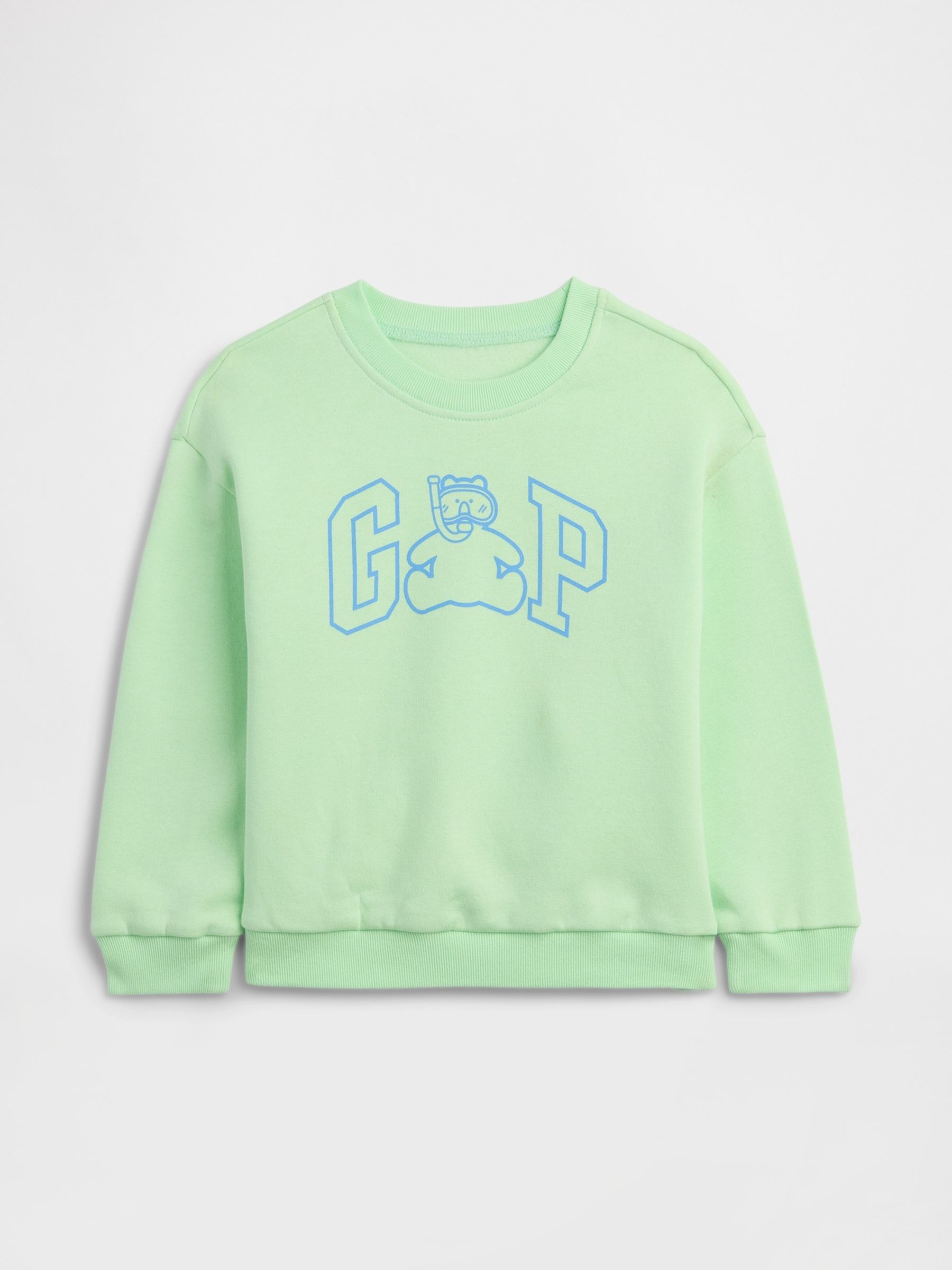 Green Logo Relaxed Crew Neck Sweatshirt (6mths-5yrs) - Image 1 of 3