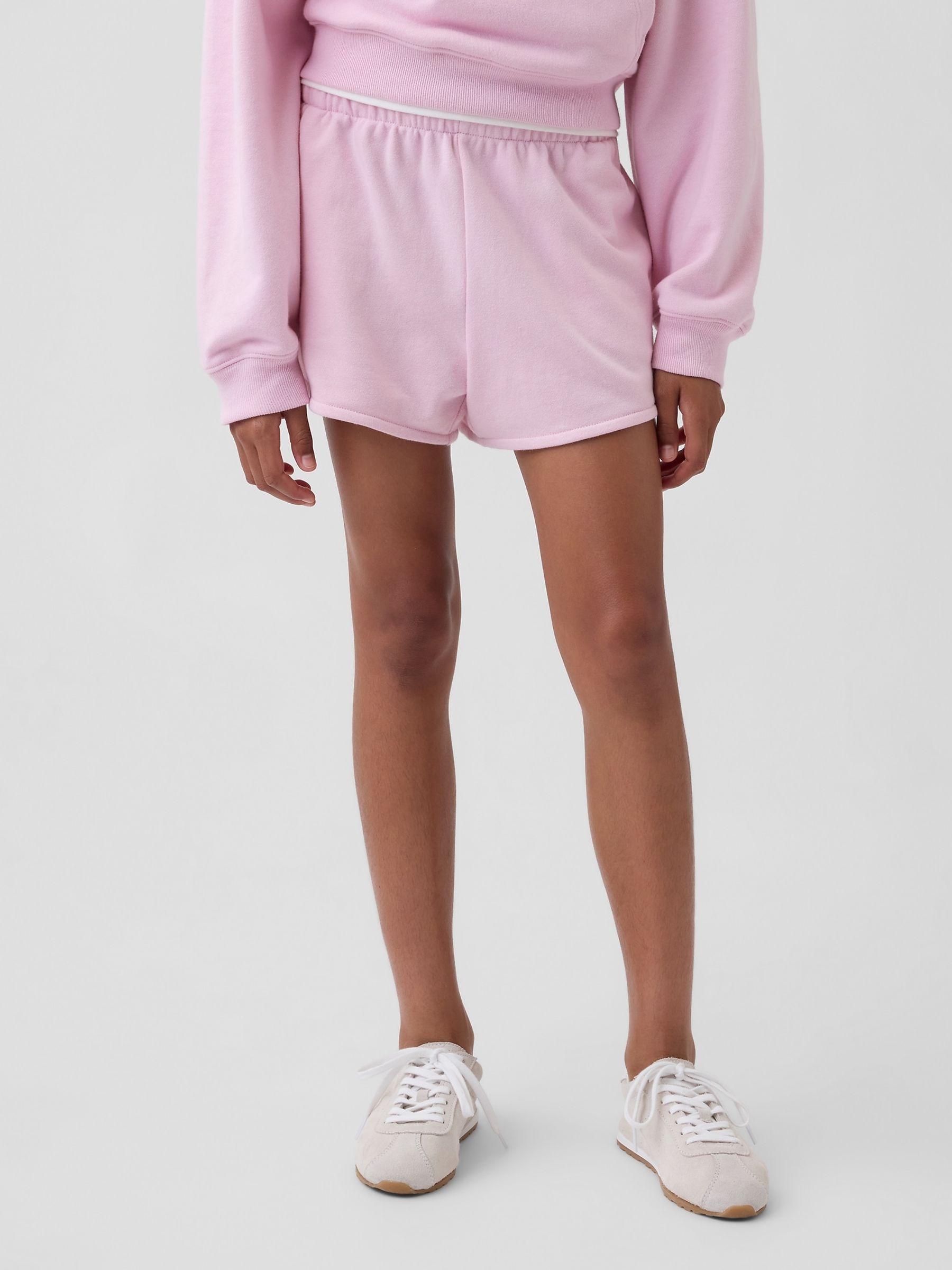 Pink Vintage Soft French Terry Relaxed Dolphin Shorts - Image 1 of 5