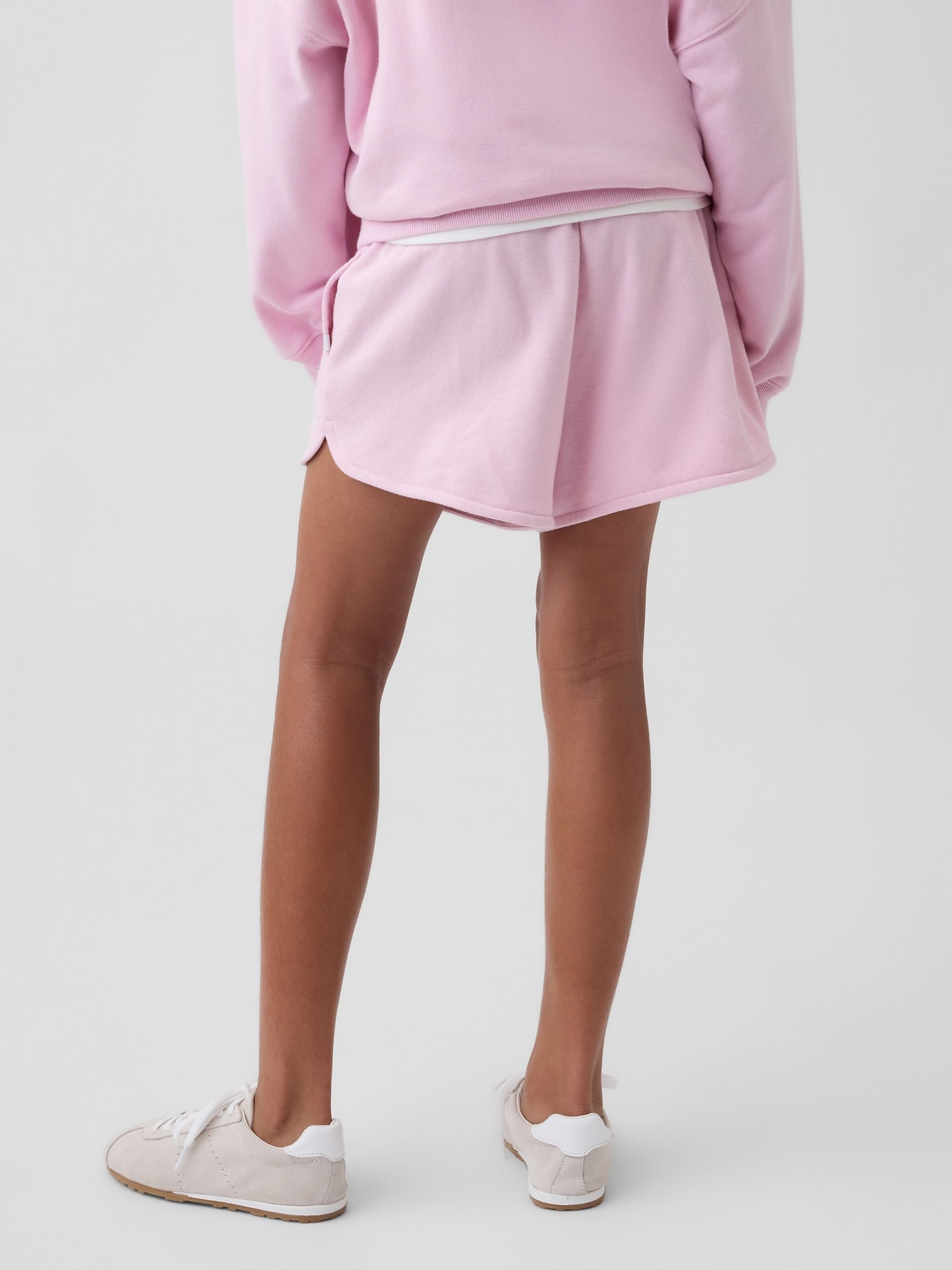 Pink Vintage Soft French Terry Relaxed Dolphin Shorts - Image 2 of 5