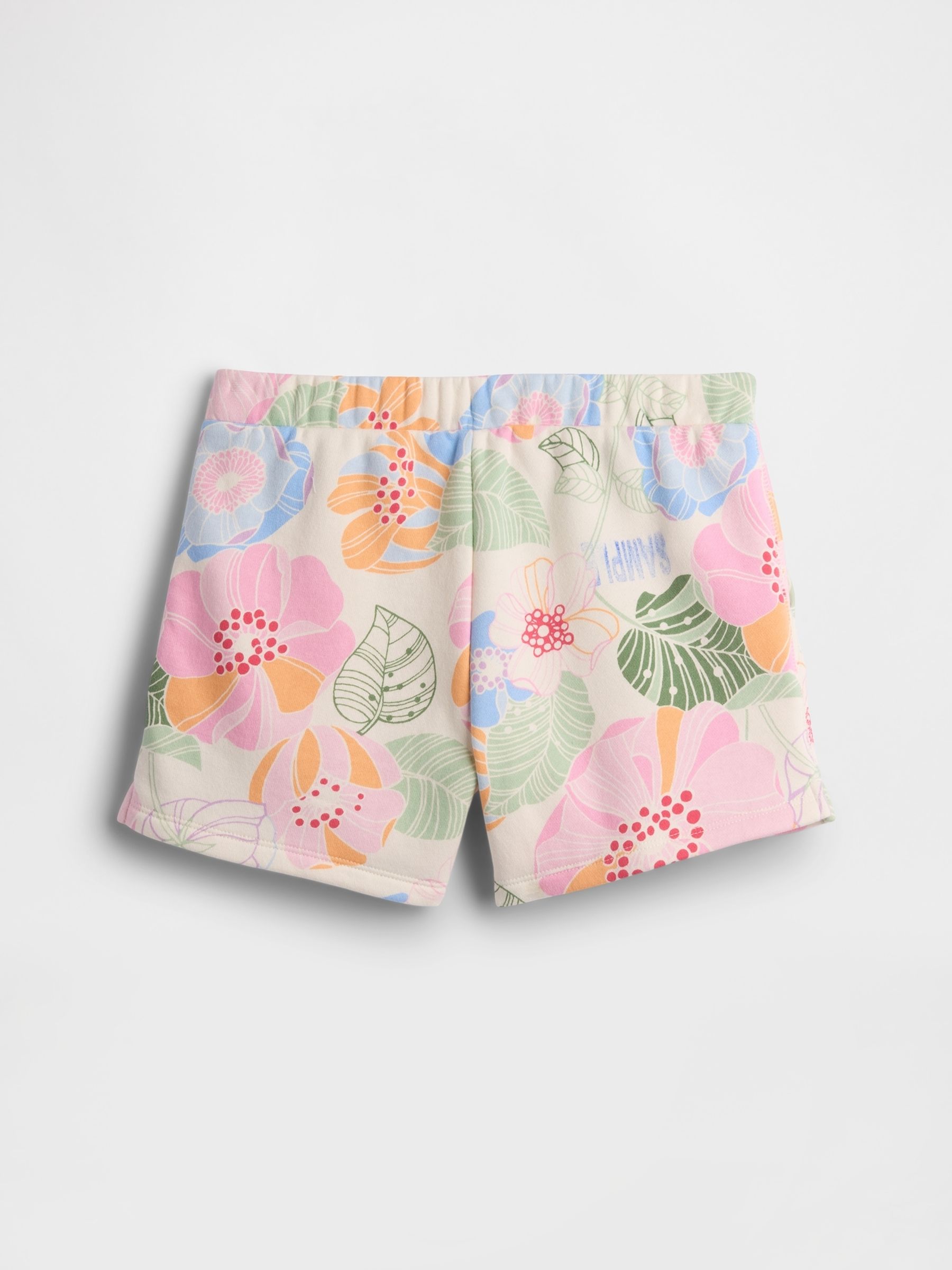 Bright Floral Logo Pull On Shorts - Image 2 of 3