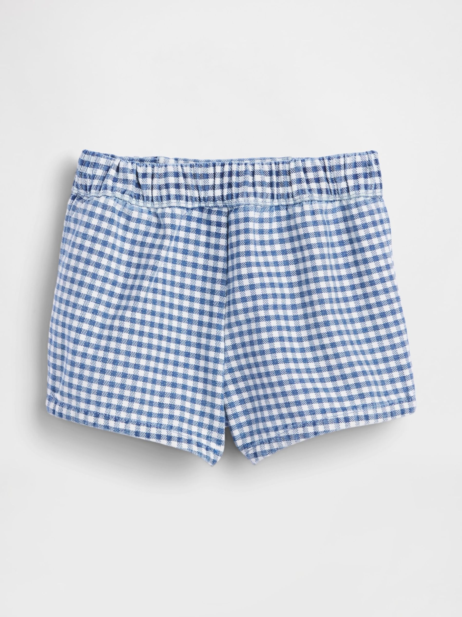 Blue Gingham Sailor Gingham Denim Pull On Shorts - Image 3 of 4