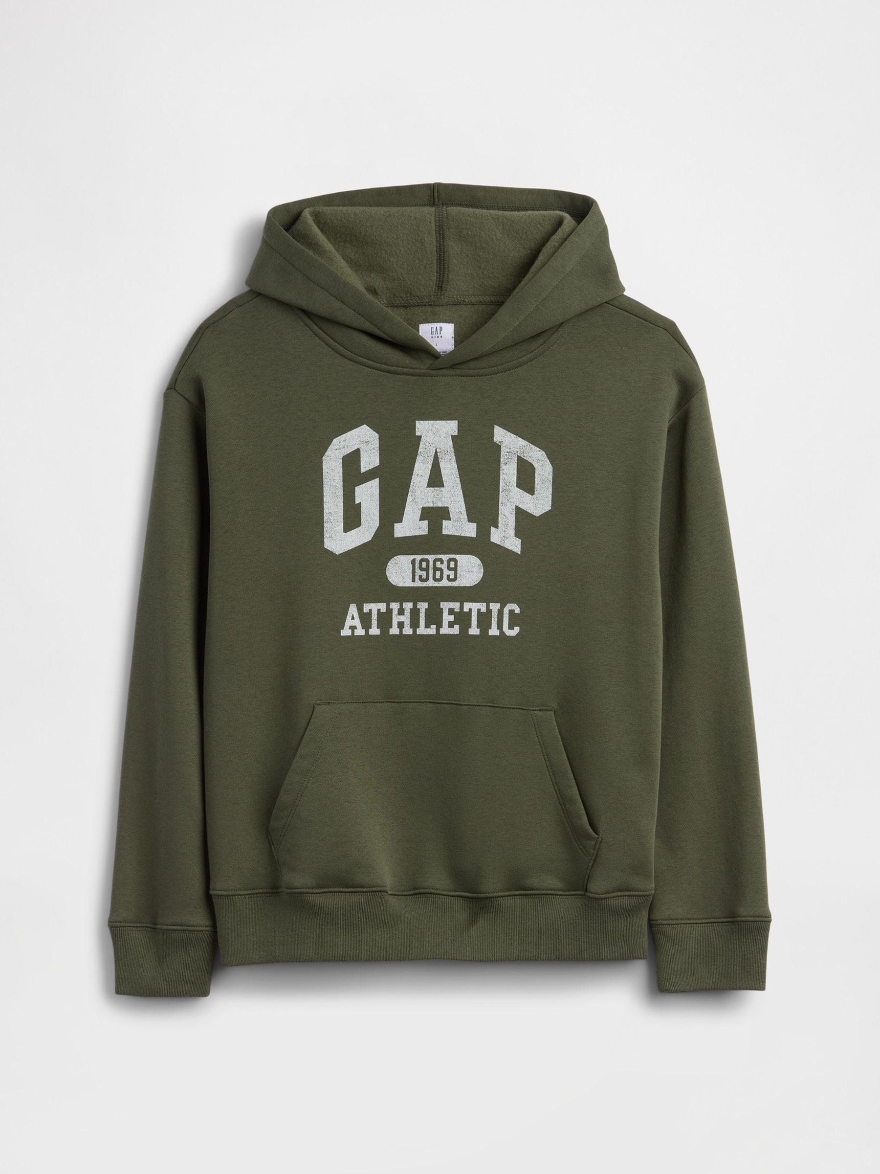 Green Relaxed Logo Hoodie (4-13yrs) - Image 1 of 3