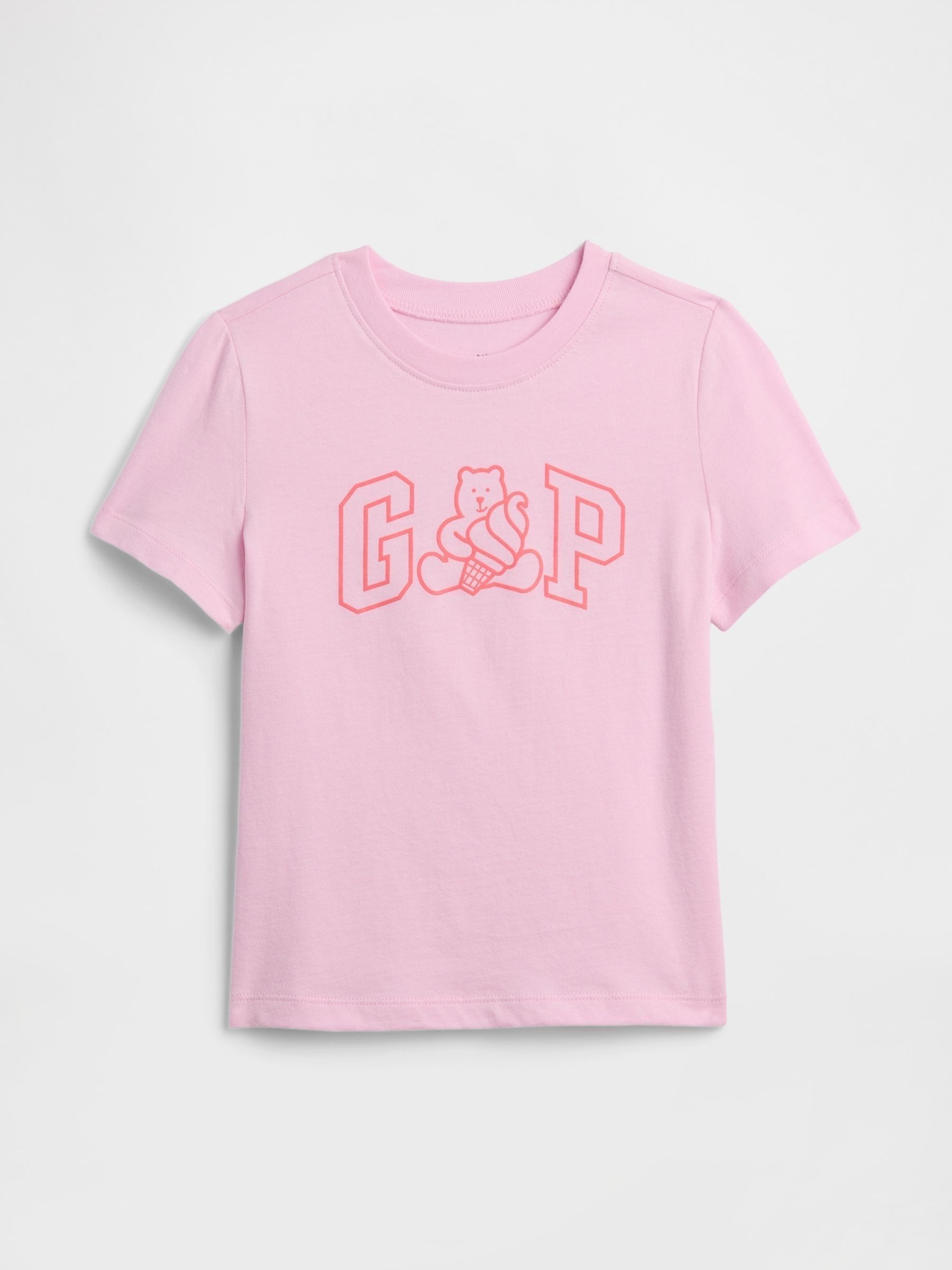 Pink Graphic Logo Short Sleeve T-Shirt - Image 1 of 3