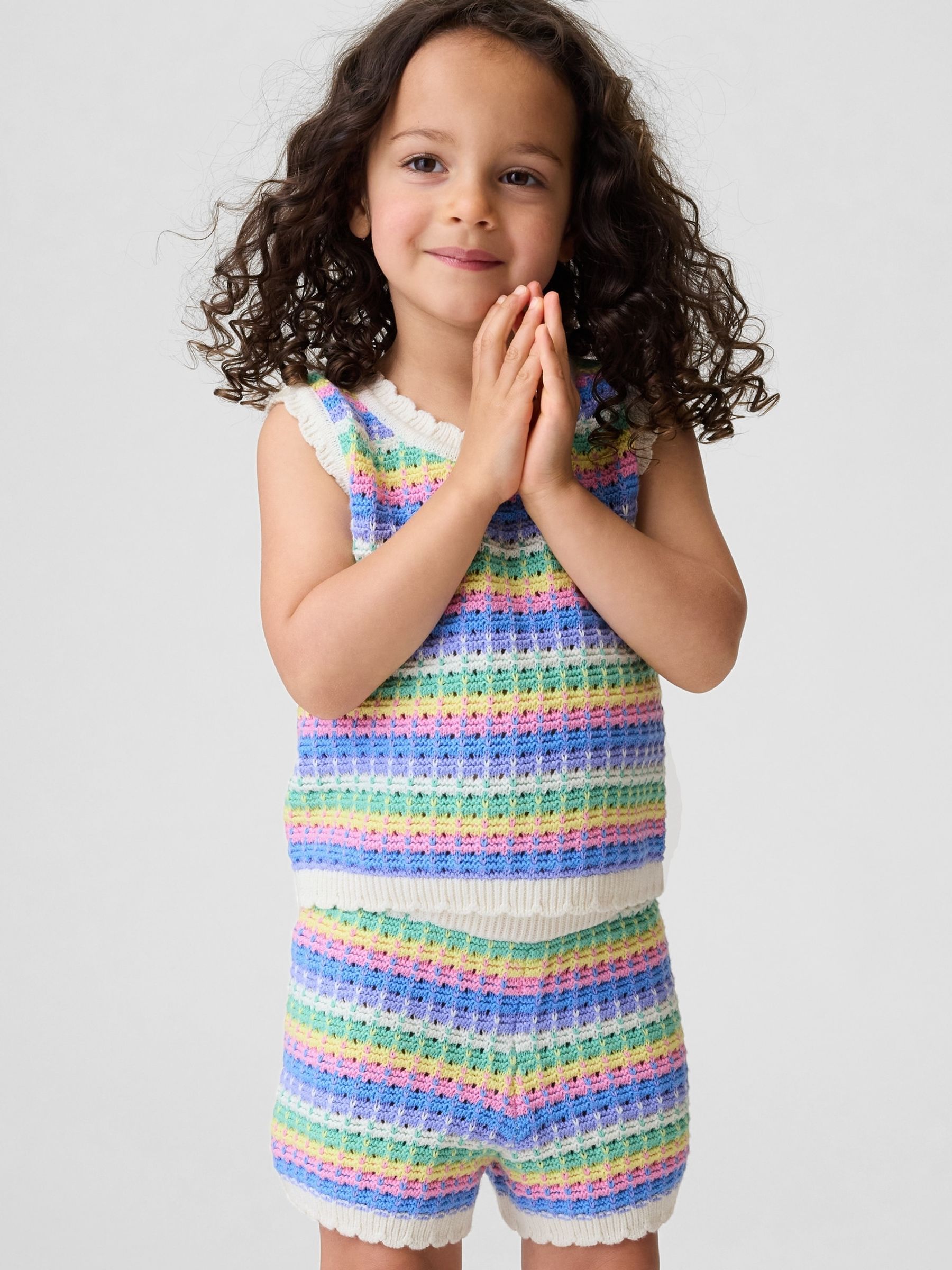 Blue Crochet Vest - Image 1 of 4