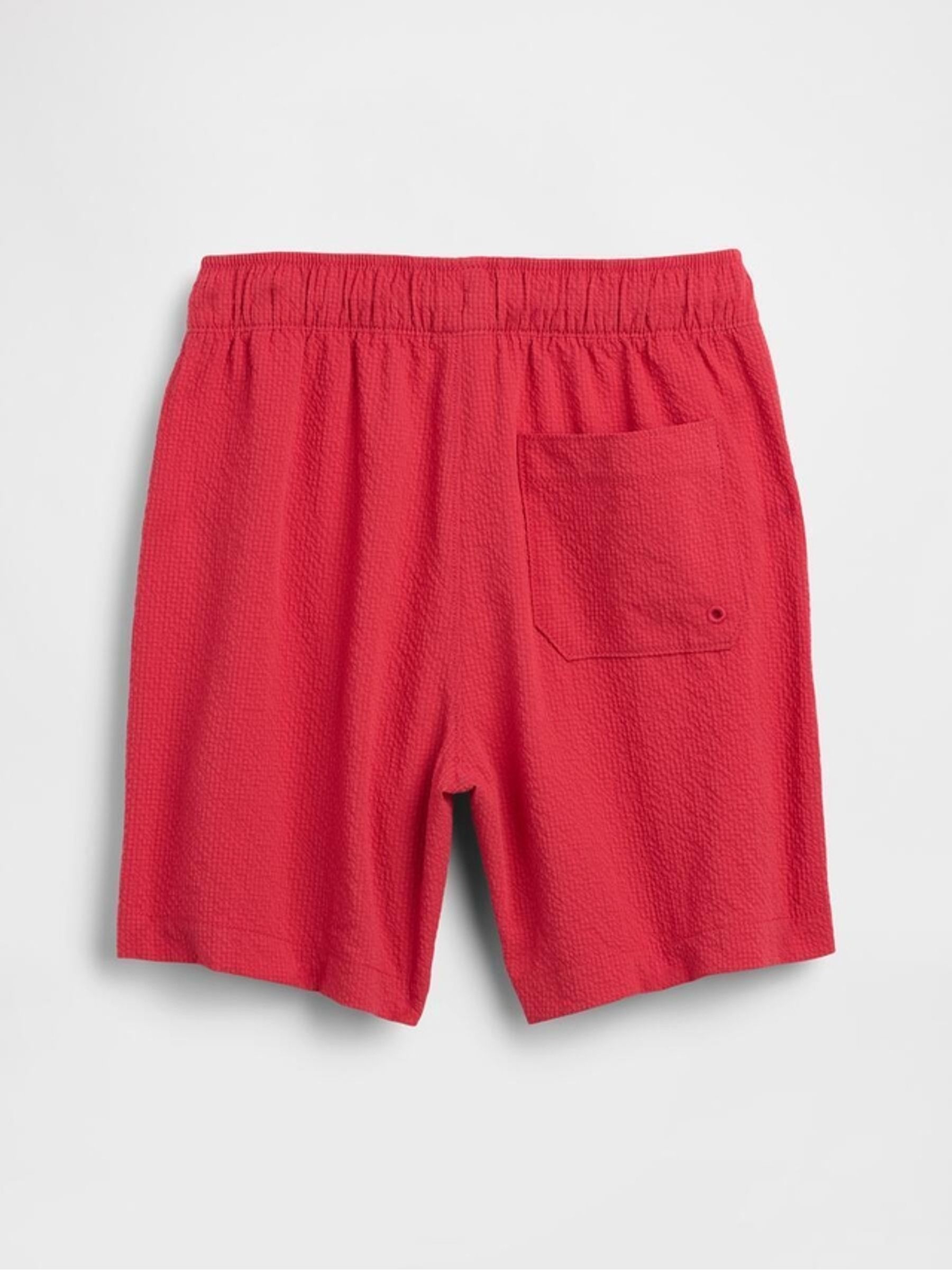 Red Seersucker Swim Trunks - Image 2 of 3
