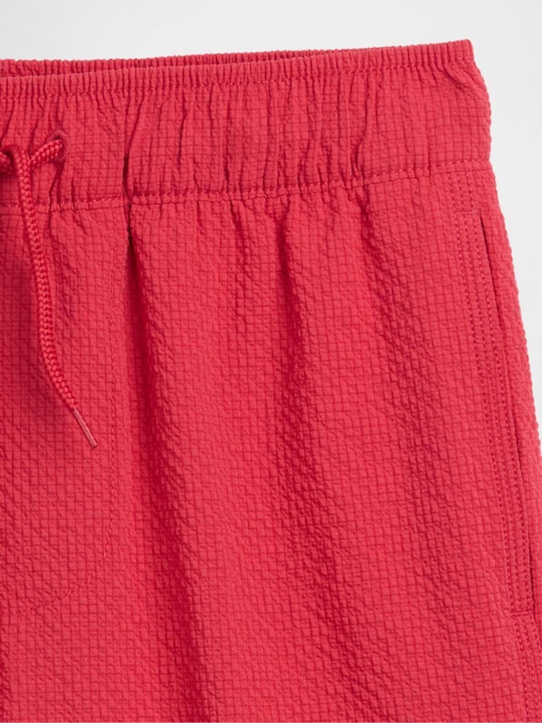 Red Seersucker Swim Trunks - Image 3 of 3 Red Seersucker Swim Trunks - Image 3 of 3