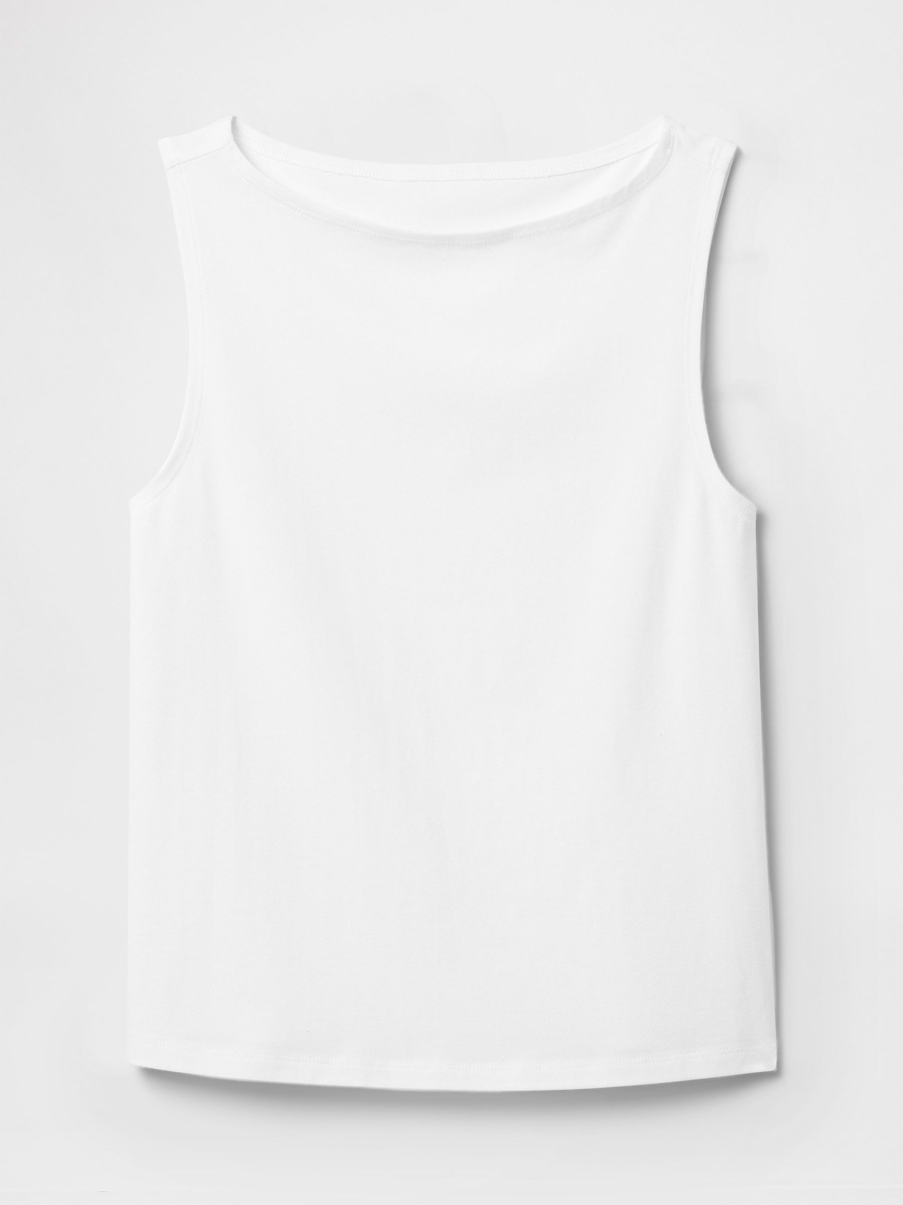White Boatneck Vest - Image 4 of 4 White Boatneck Vest - Image 4 of 4
