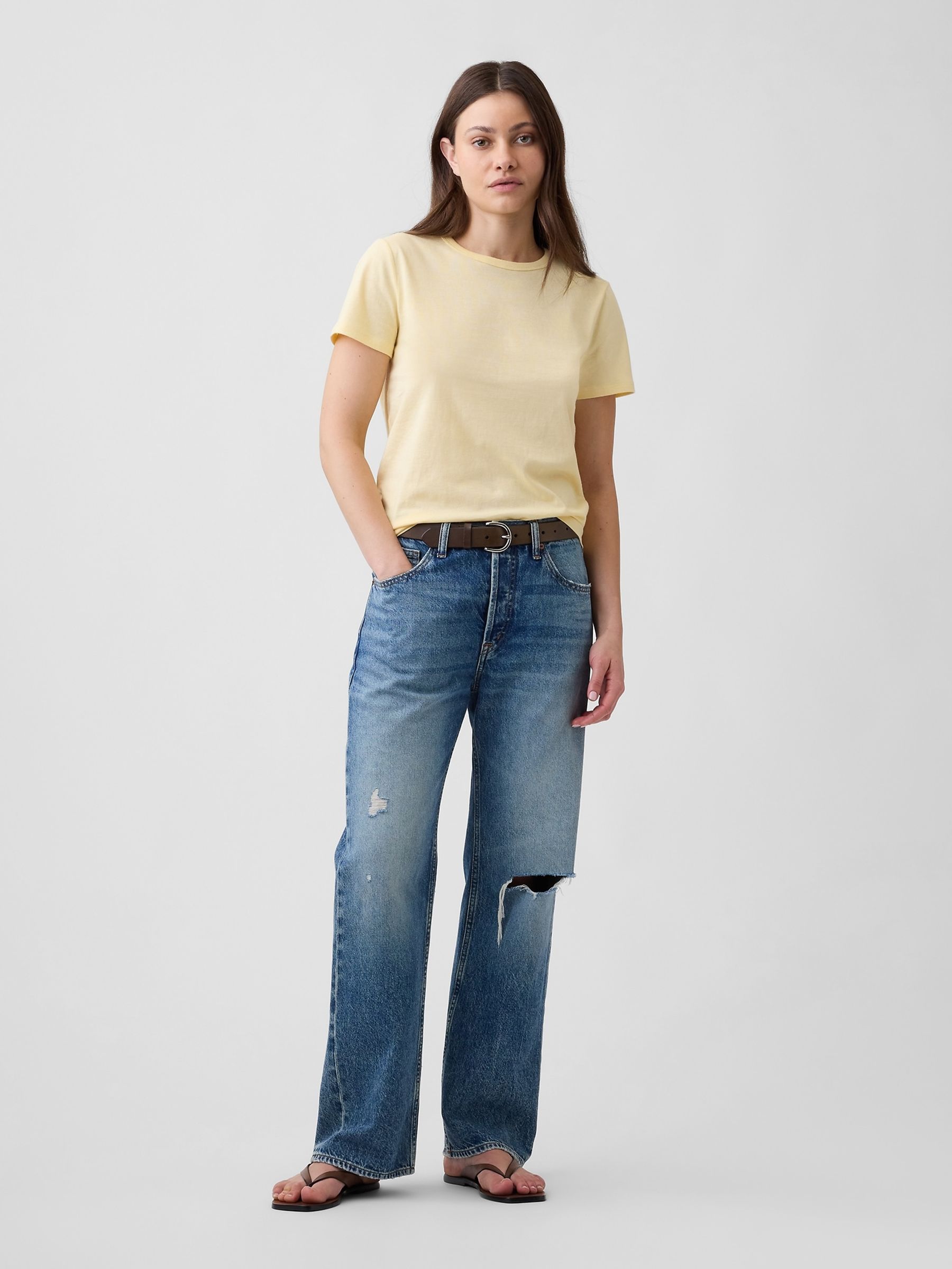 Yellow Favourite Crew neck Short Sleeve T-Shirt - Image 3 of 5