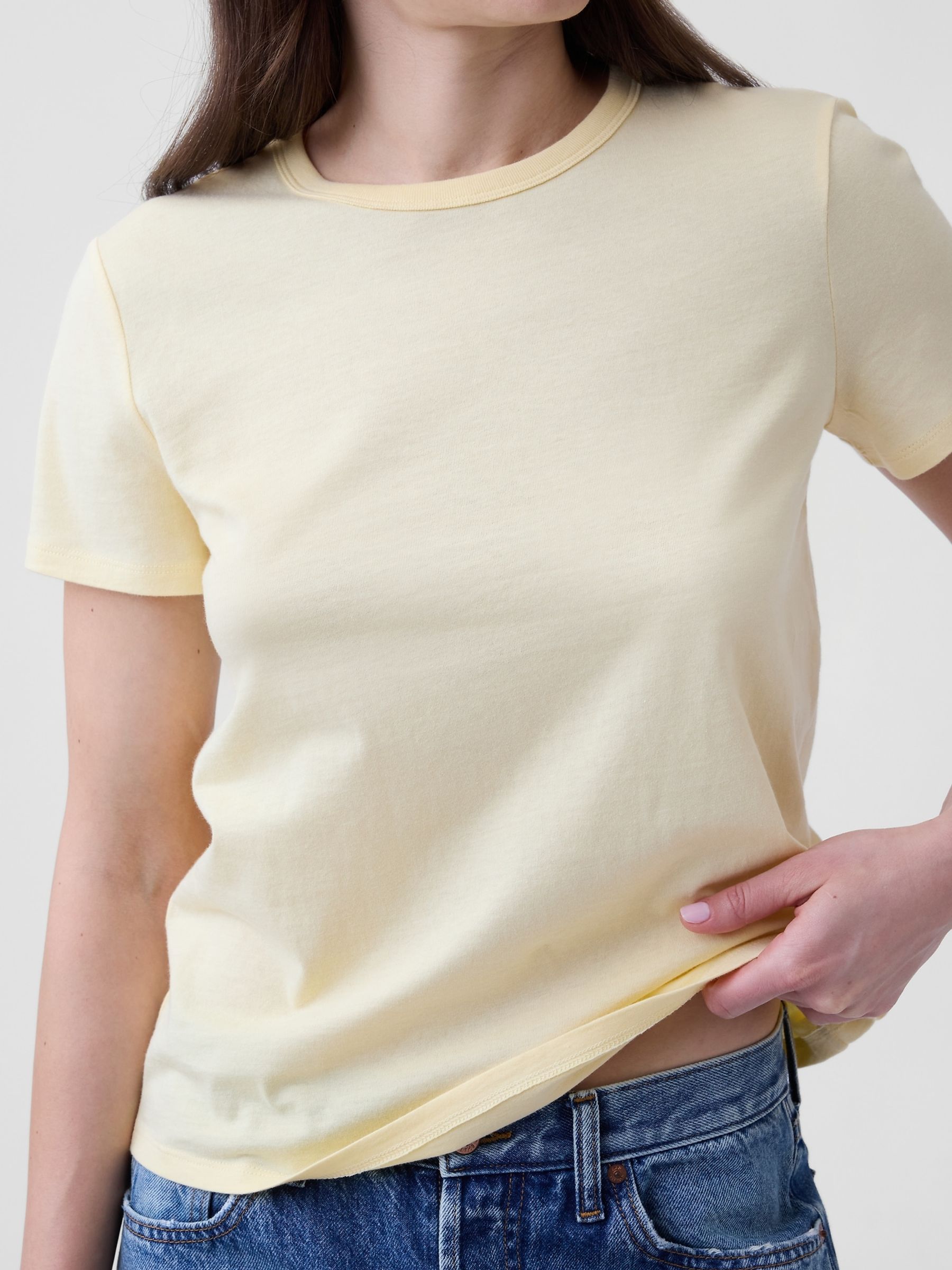 Yellow Favourite Crew neck Short Sleeve T-Shirt - Image 4 of 5