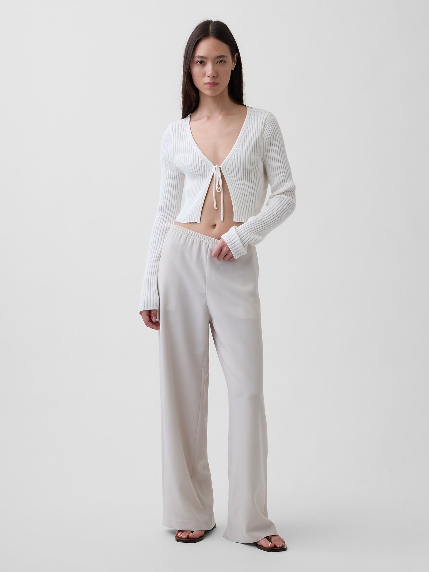 Grey Easy Wide-Leg Trousers - Image 5 of 5