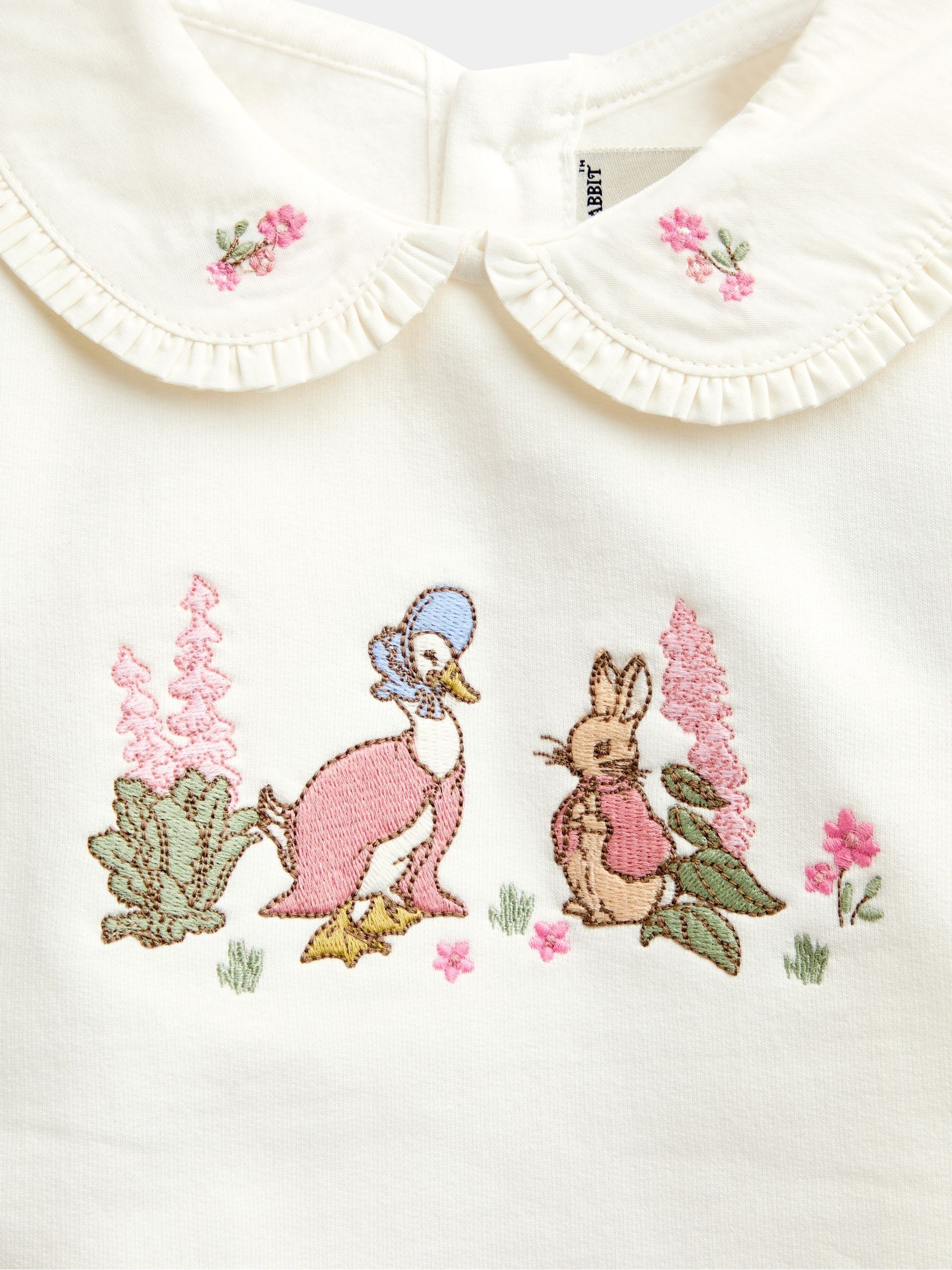Ivory Peter Rabbit™ Flopsy Appliqué Collar Sweatshirt & Leggings Set - Image 7 of 7 Ivory Peter Rabbit™ Flopsy Appliqué Collar Sweatshirt & Leggings Set - Image 7 of 7