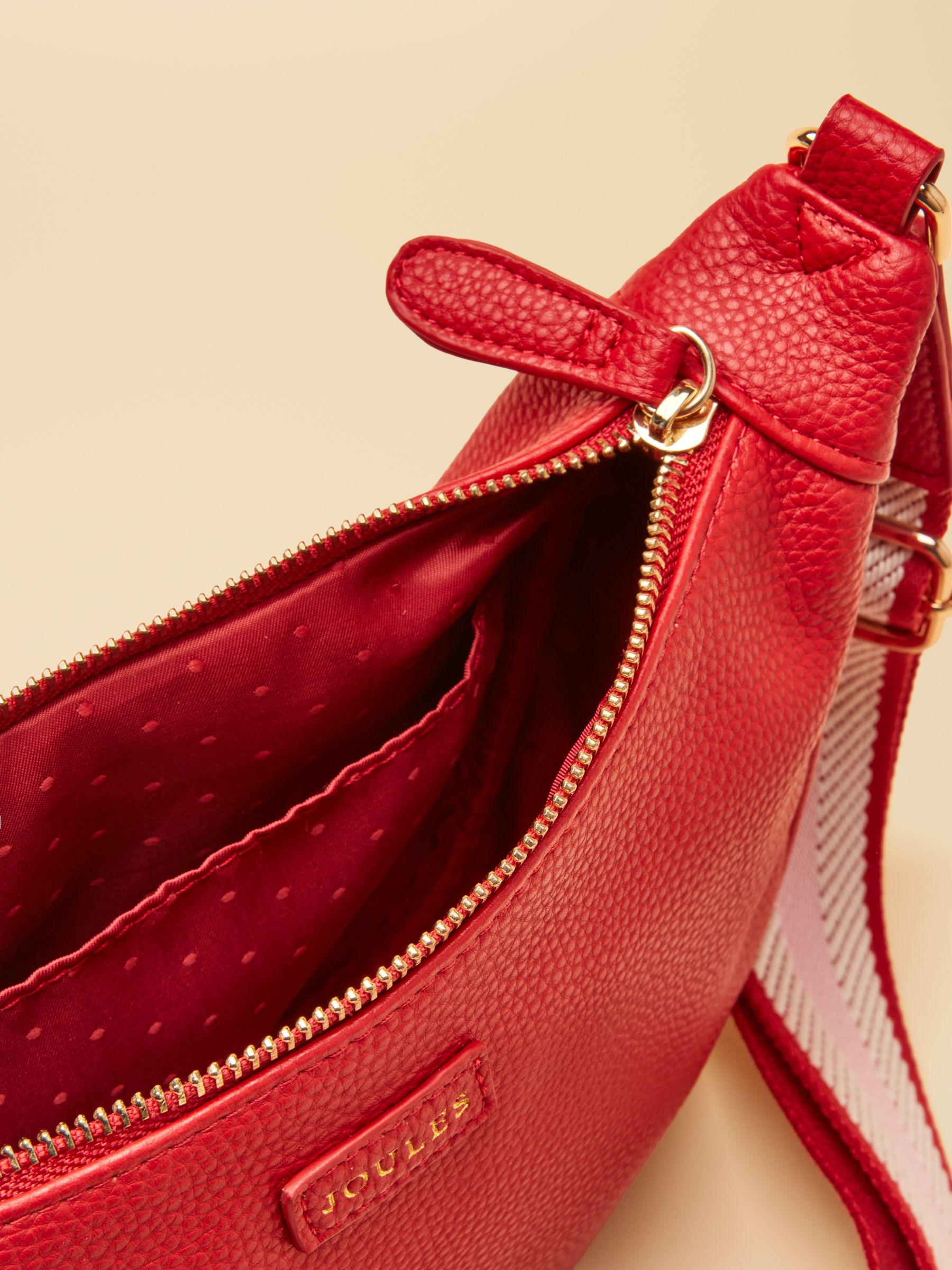 Jade Red Half Moon Adjustable Cross-Body Bag - Image 6 of 9
