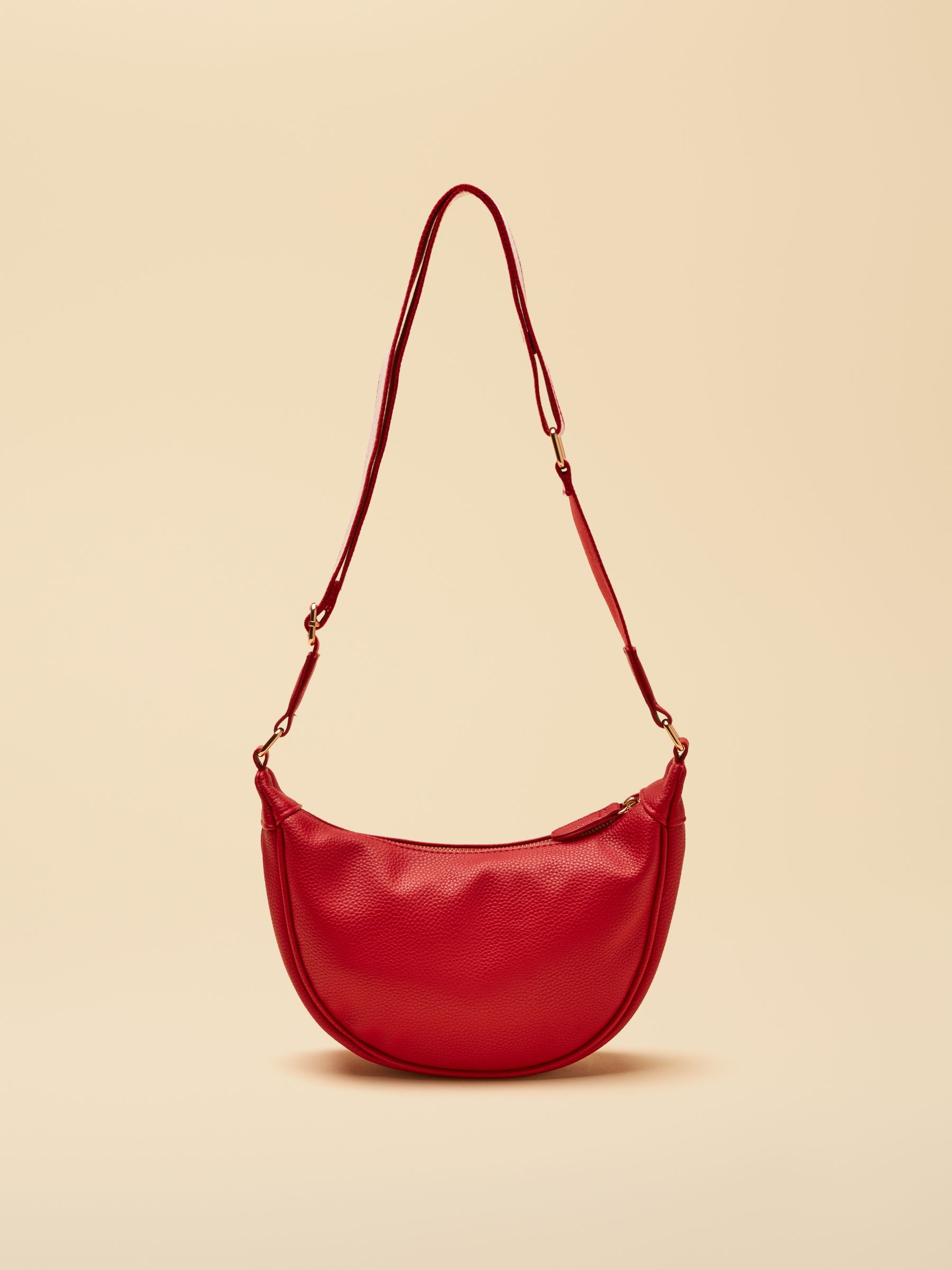 Jade Red Half Moon Adjustable Cross-Body Bag - Image 7 of 9