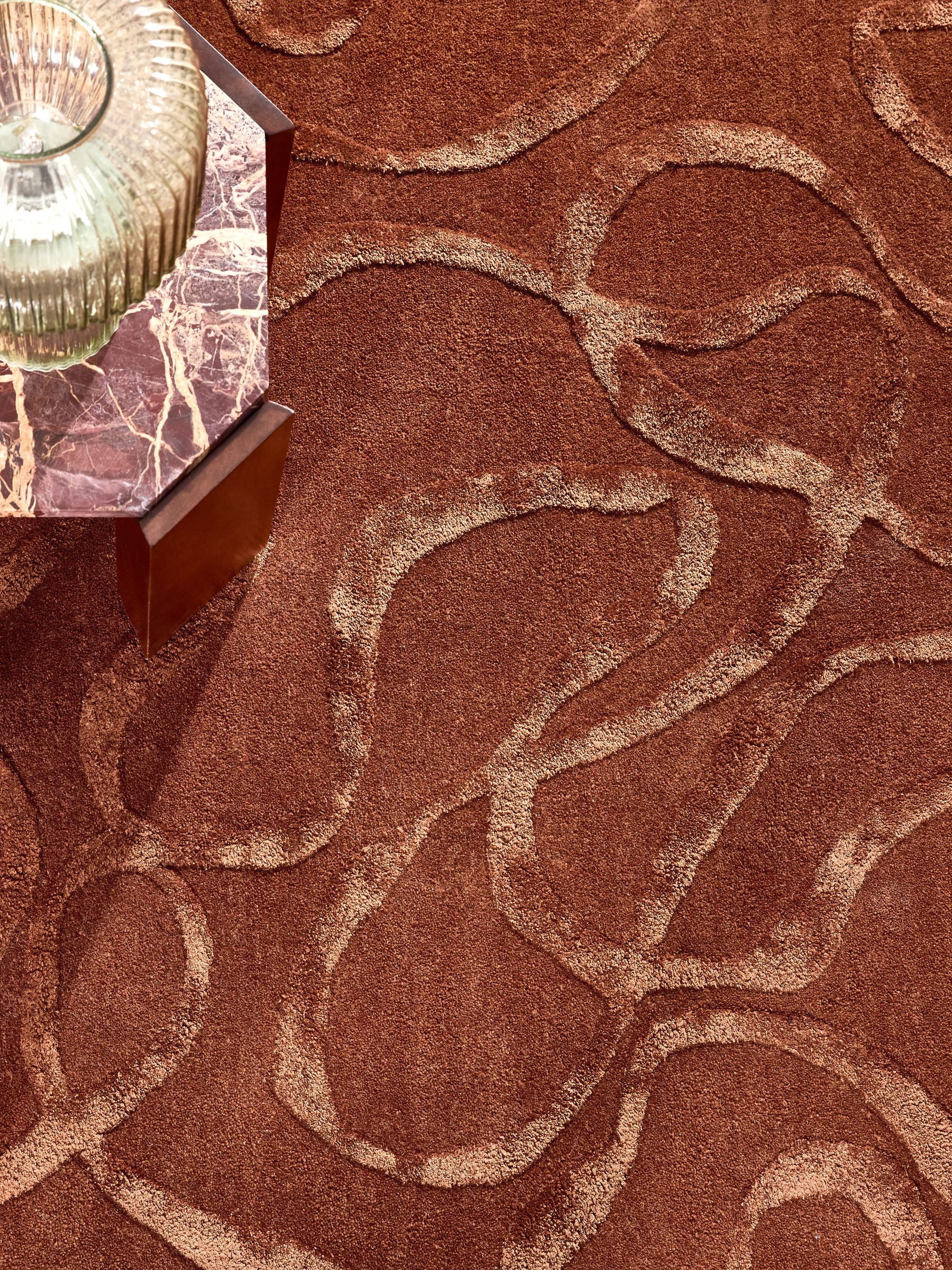 Varri Rug in Rust Red - Image 3 of 5