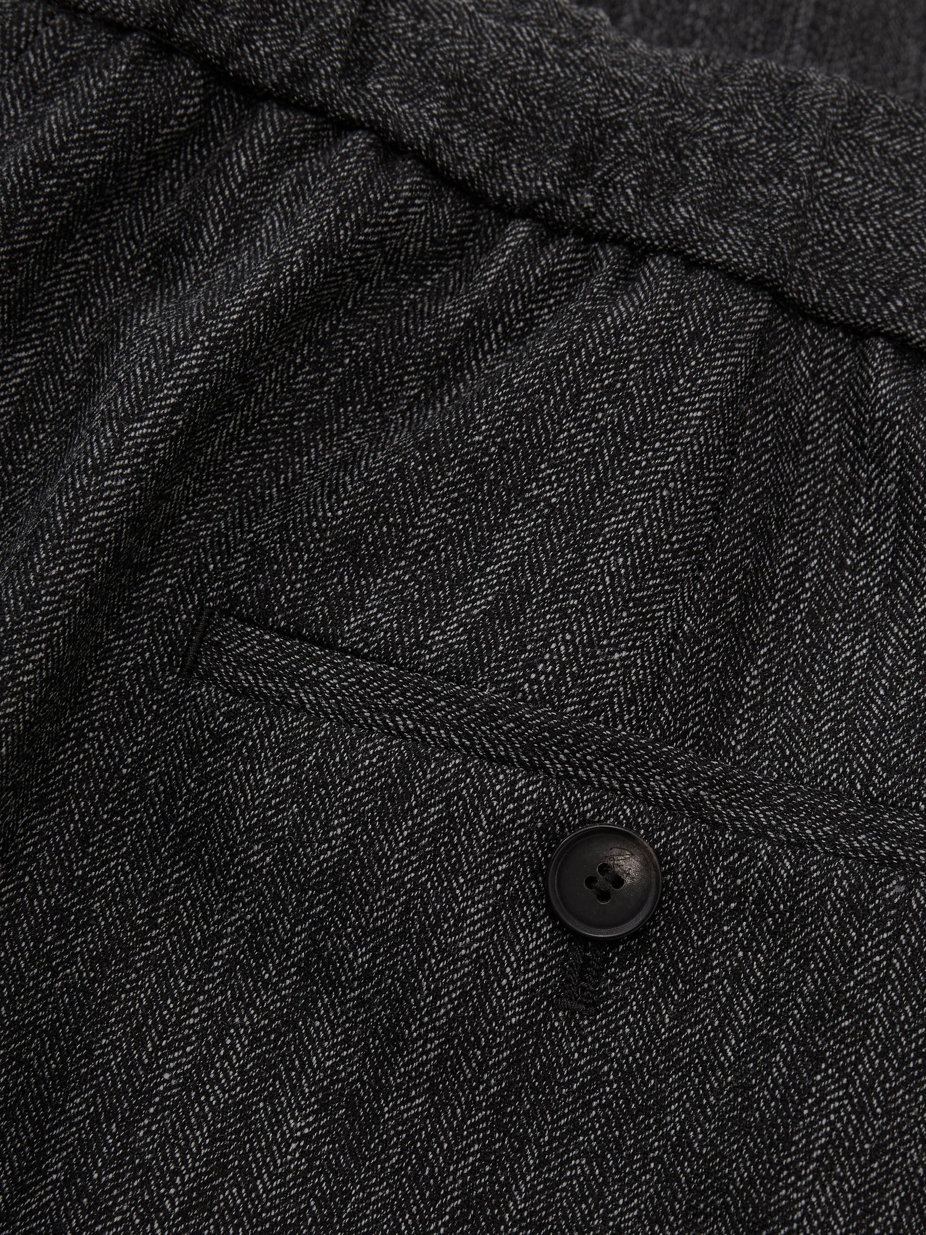 Petite Wool-Blend Wide-Leg Drawstring Trousers in Dark Grey - Image 10 of 11