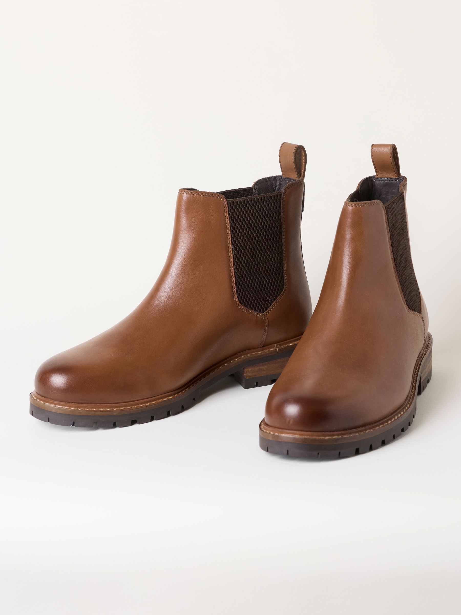 Tan Brown Leather Classic Chelsea Boot - Image 2 of 3