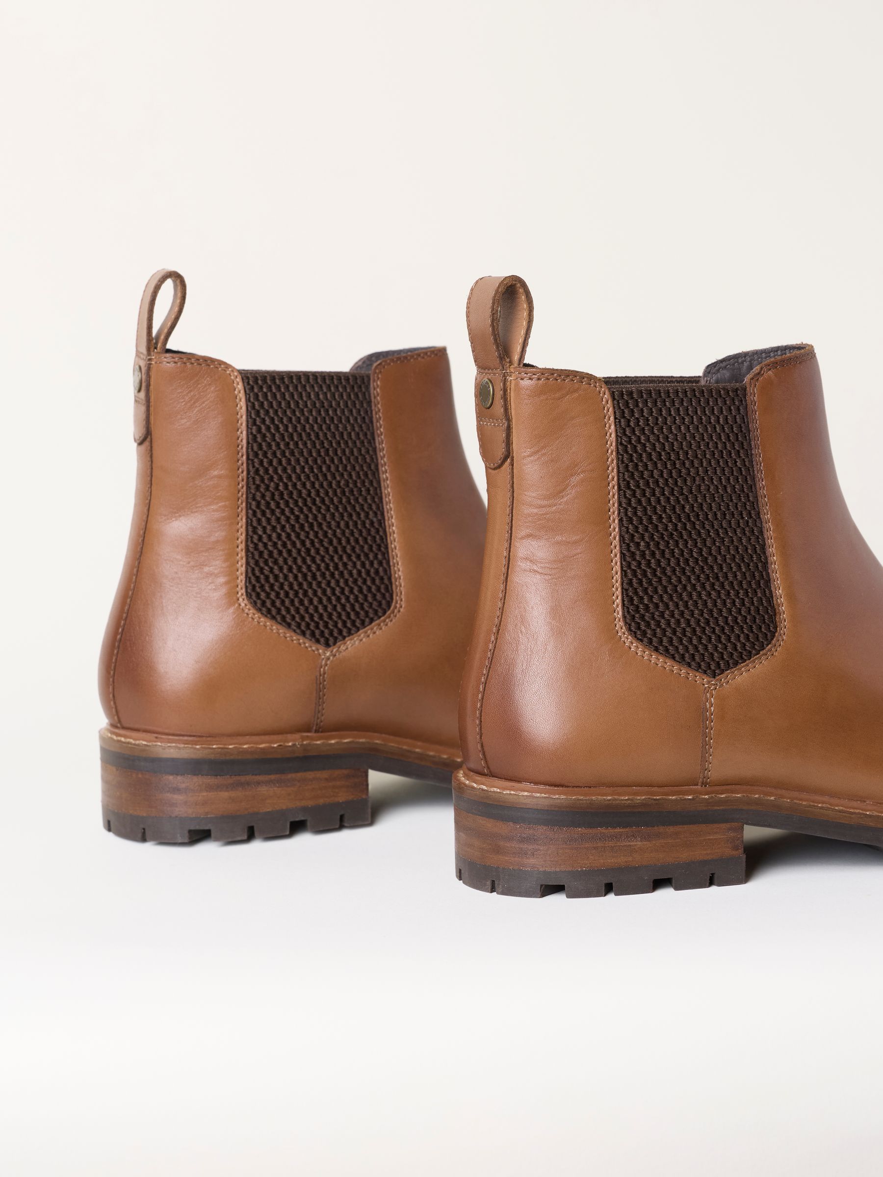 Tan Brown Leather Classic Chelsea Boot - Image 3 of 3