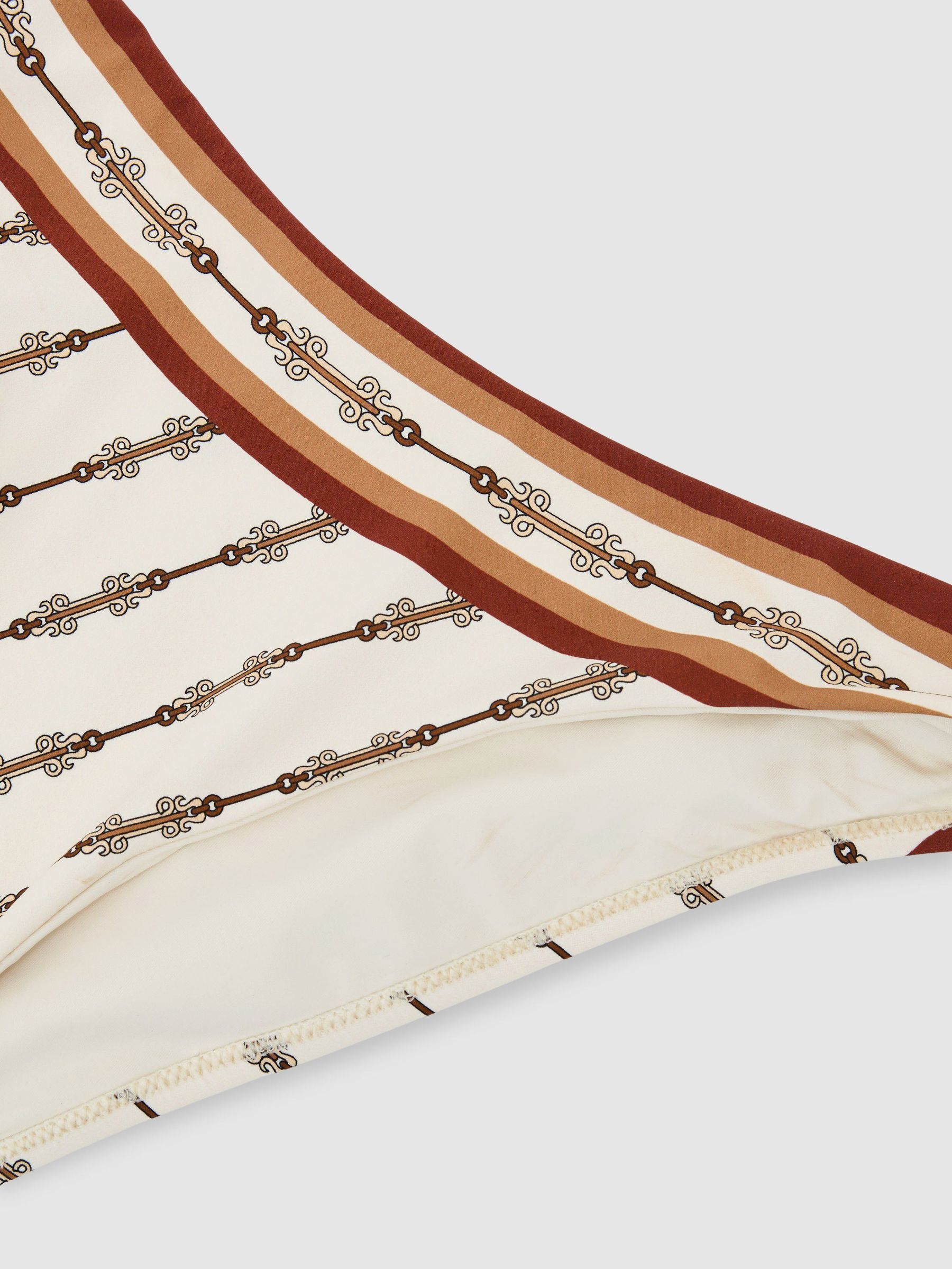 Chain-Print Fixed-Side Bikini Bottoms in Ivory - Image 6 of 6