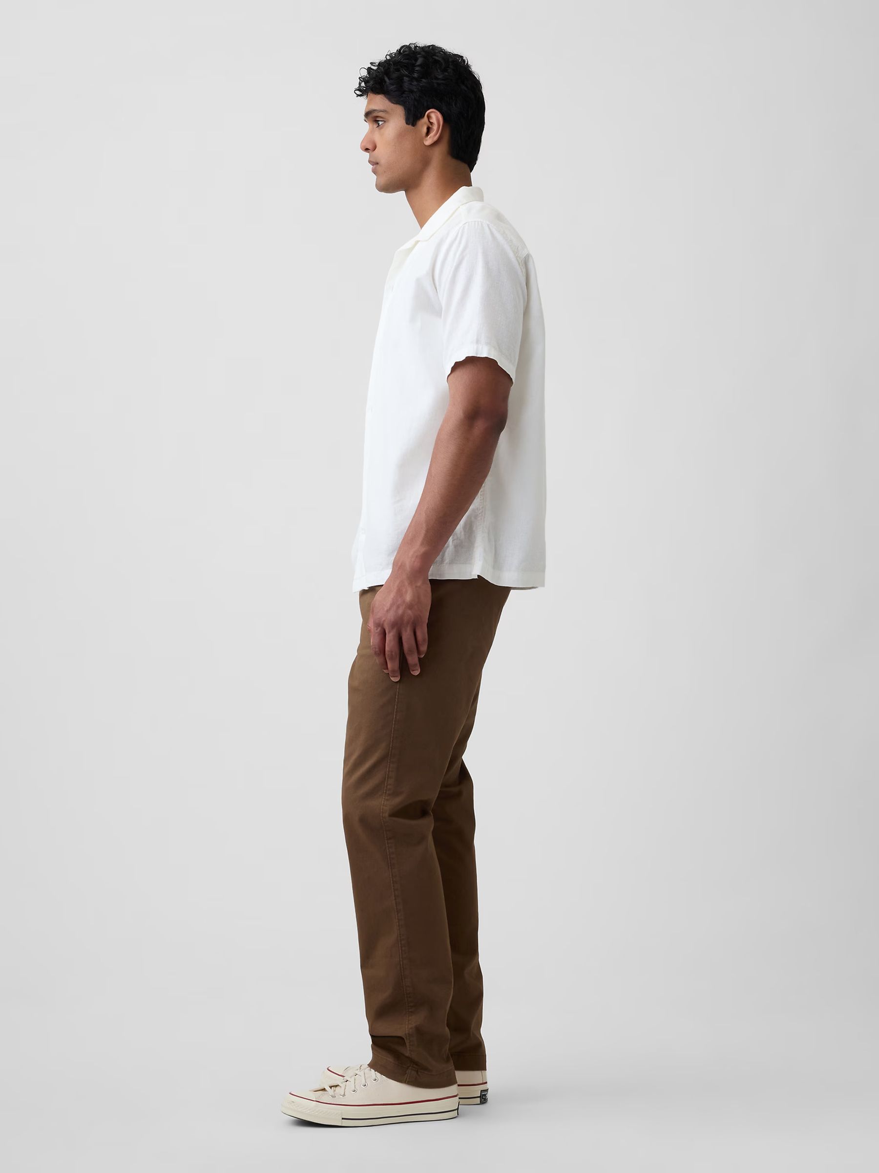 Chocolate Brown Essential Slim Chinos - Image 4 of 6