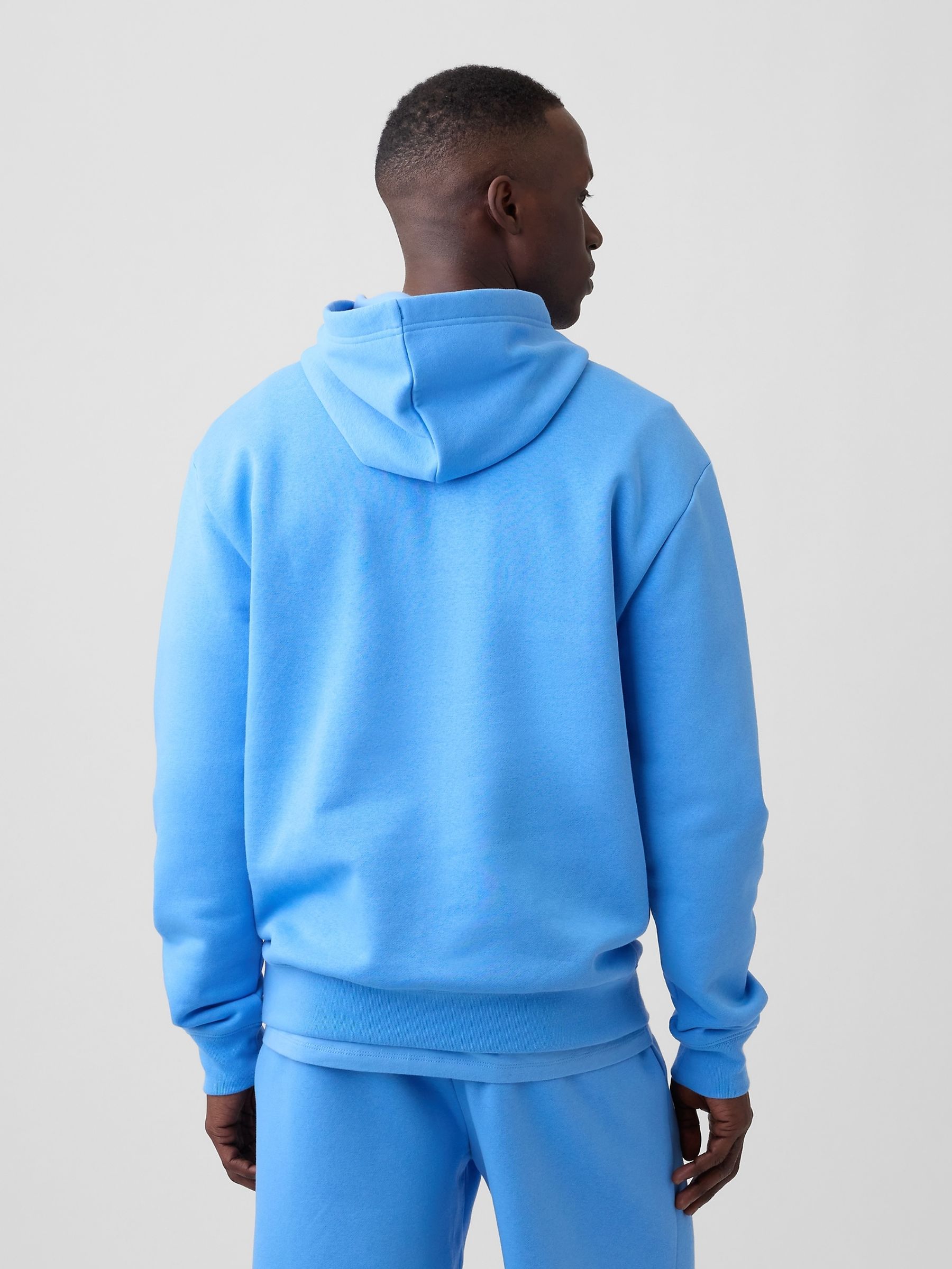 Sky Blue Relaxed Logo Hoodie - Image 2 of 6