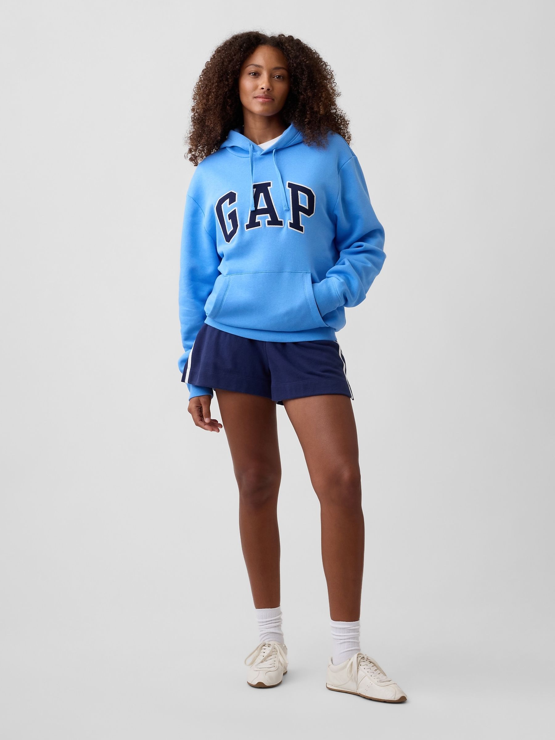 Sky Blue Relaxed Logo Hoodie - Image 4 of 6