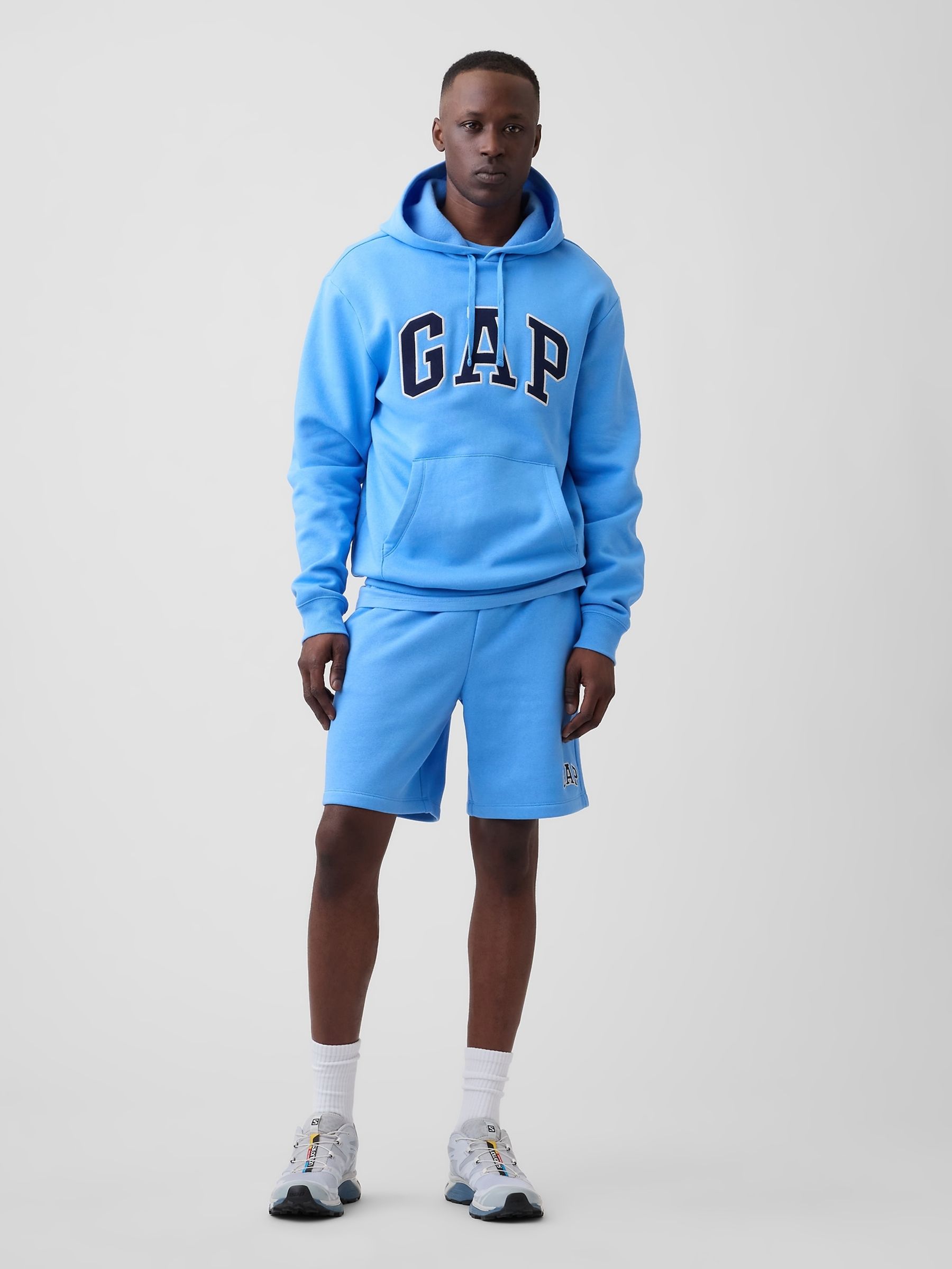Sky Blue Relaxed Logo Hoodie - Image 5 of 6