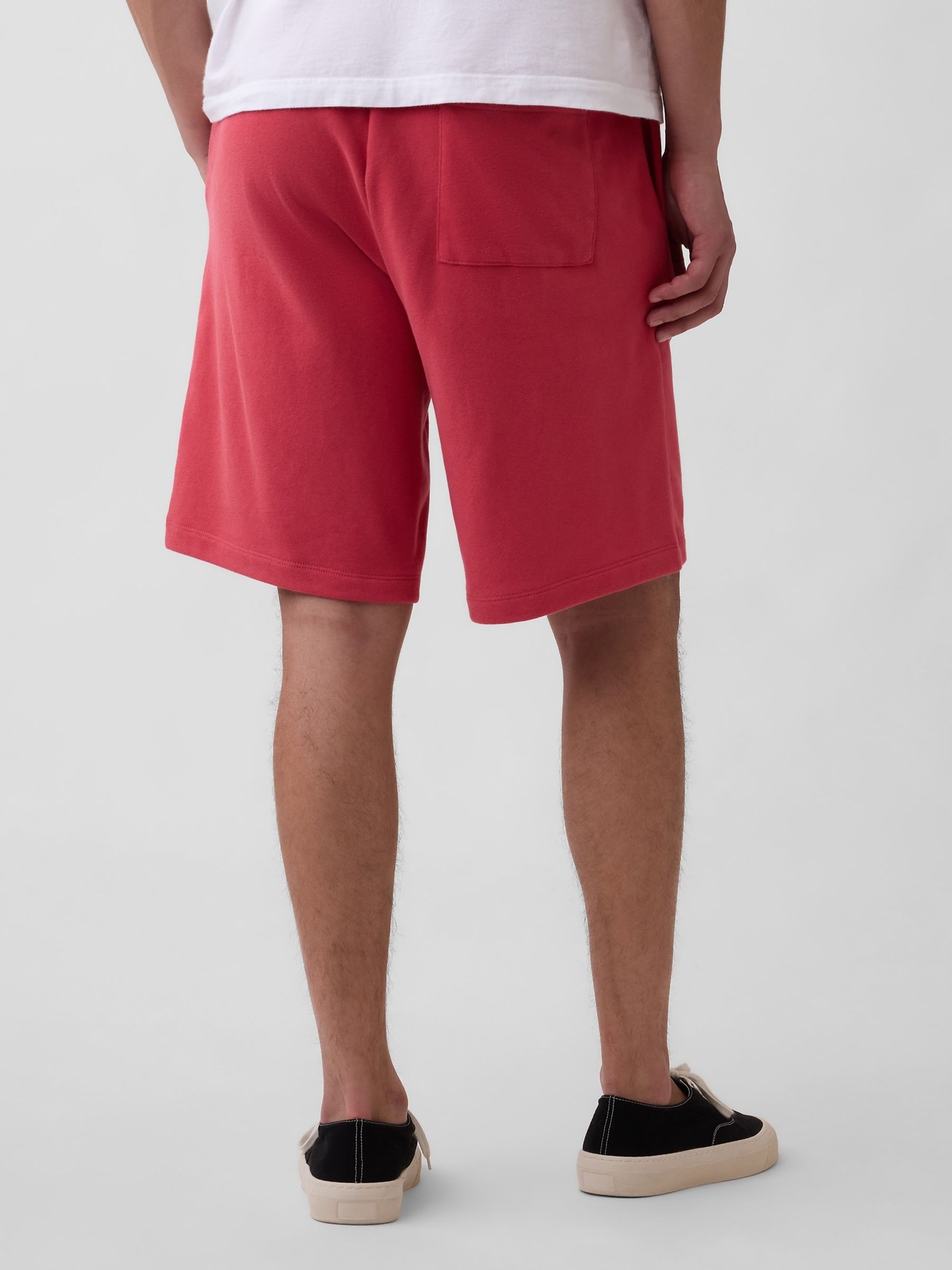 Red Vintage Soft Terry Relaxed Logo Sweat Shorts - Image 3 of 5
