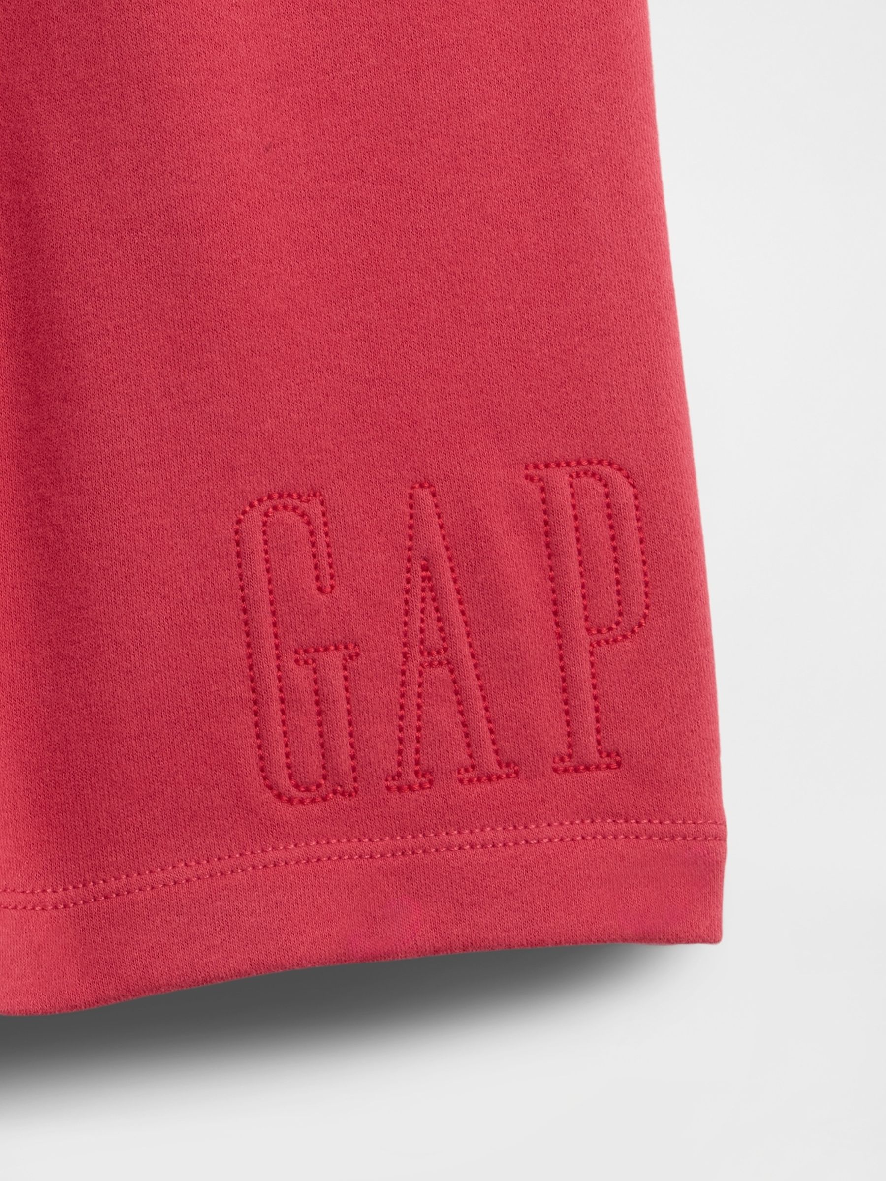 Red Vintage Soft Terry Relaxed Logo Sweat Shorts - Image 5 of 5