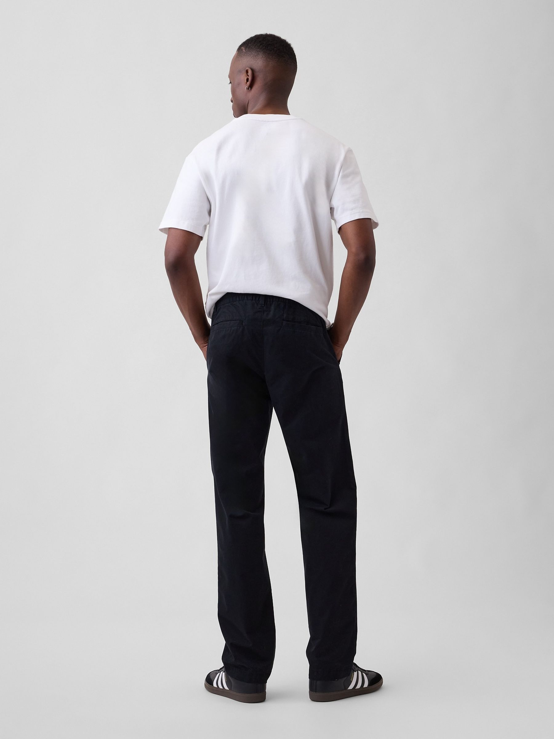 Black Easy Relaxed Chinos - Image 2 of 6