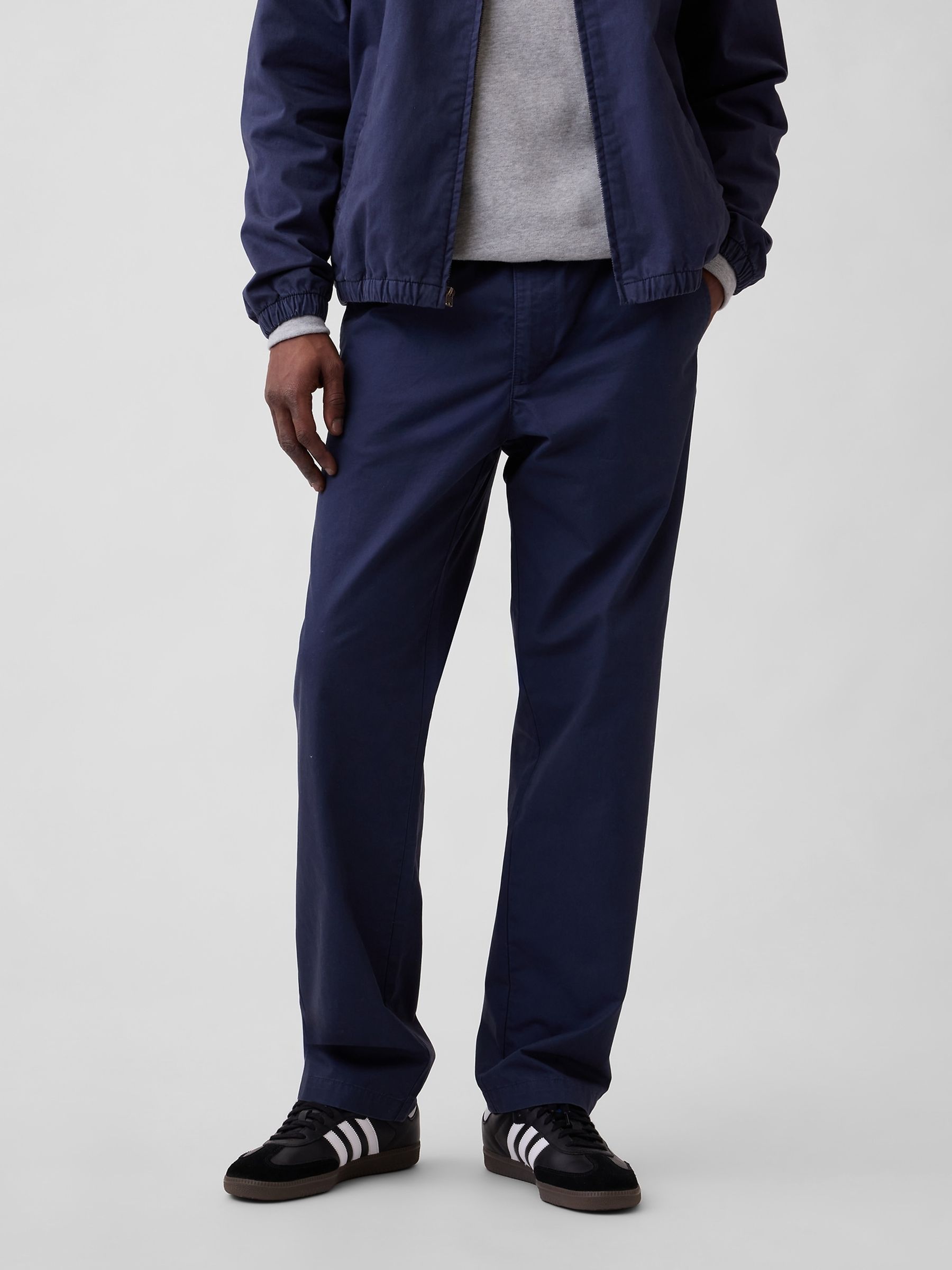 Navy Easy Relaxed Chinos - Image 1 of 6